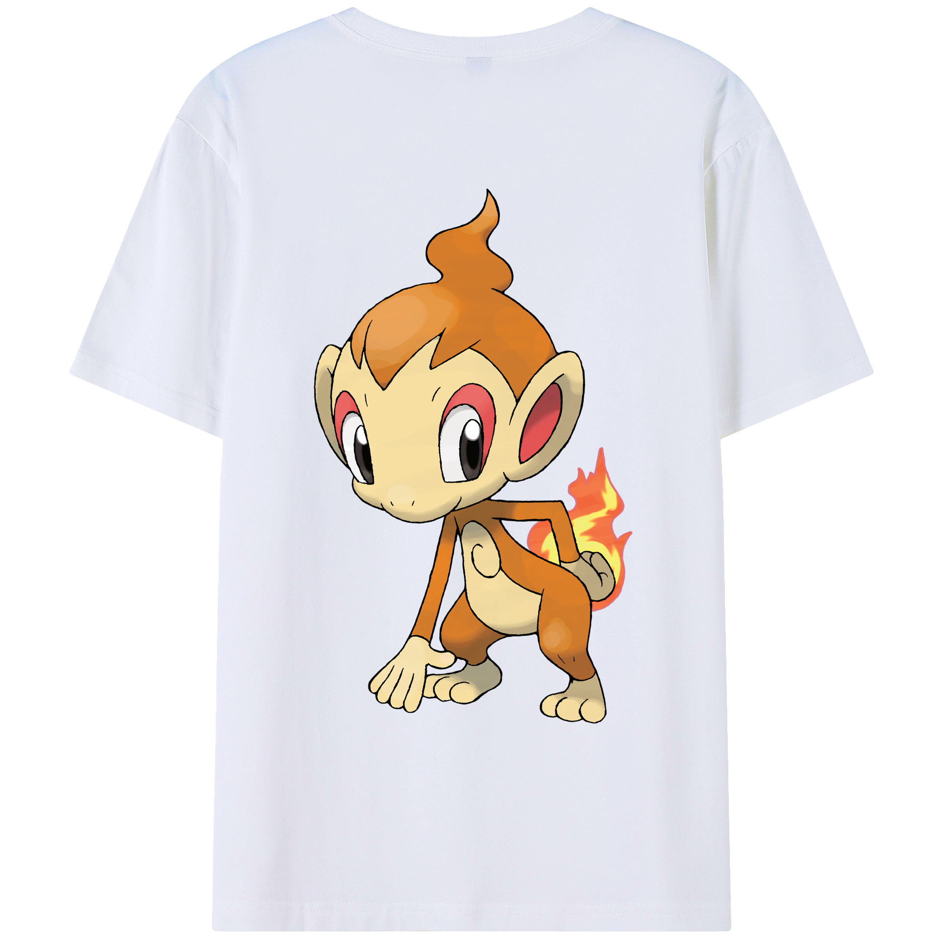 （画像用） ポケットモンスター Pokémon 綿100％ メンズ半袖Tシャツ（バックプリント） 通気性