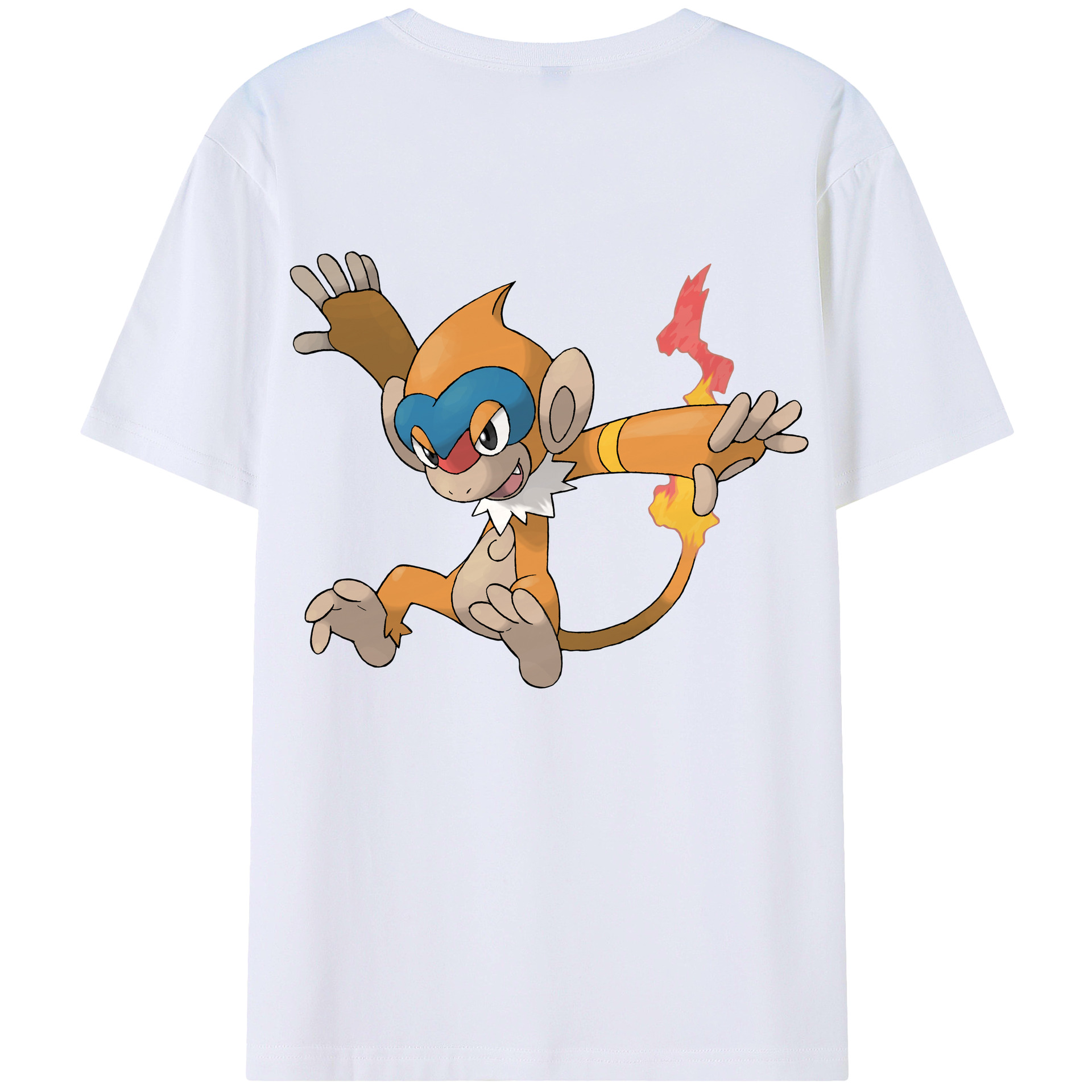 （画像用） ポケットモンスター Pokémon 綿100％ メンズ半袖Tシャツ（バックプリント） 通気性