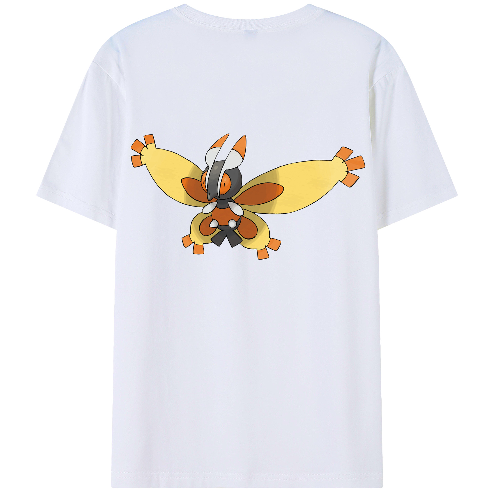 （画像用） ポケットモンスター Pokémon 綿100％ メンズ半袖Tシャツ（バックプリント） 通気性