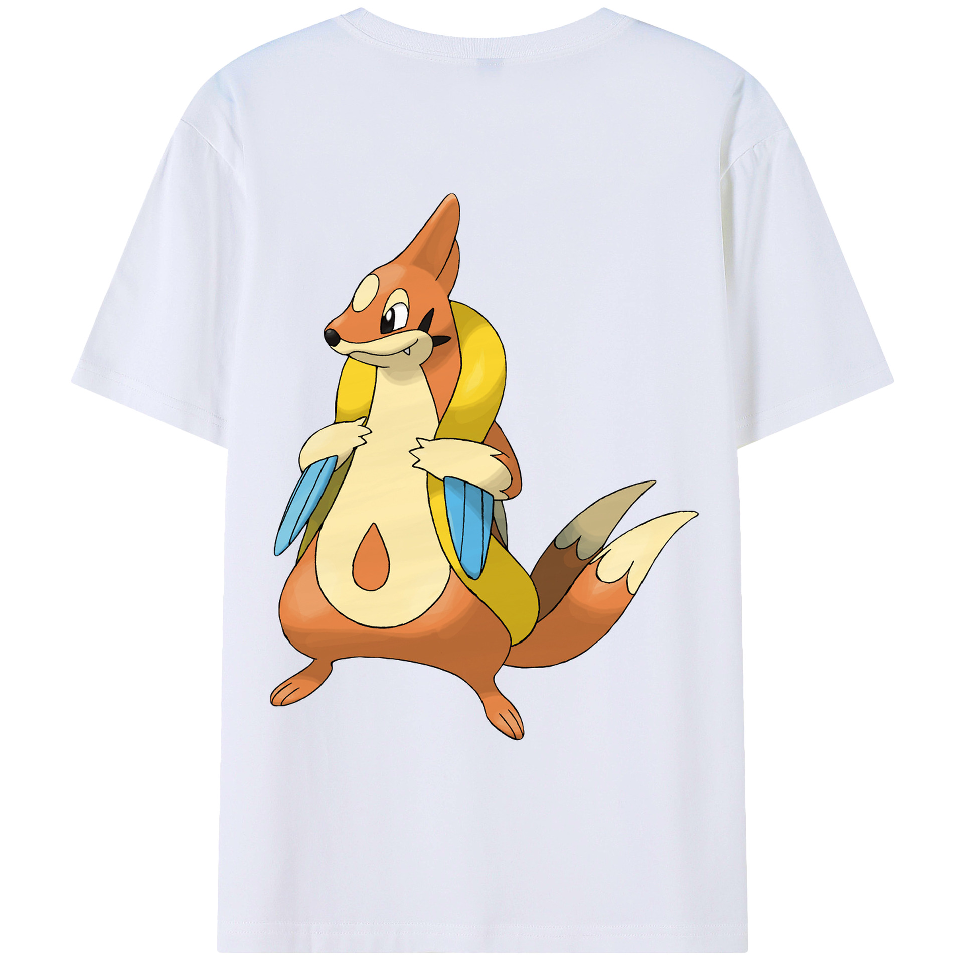 （画像用） ポケットモンスター Pokémon 綿100％ メンズ半袖Tシャツ（バックプリント） 通気性
