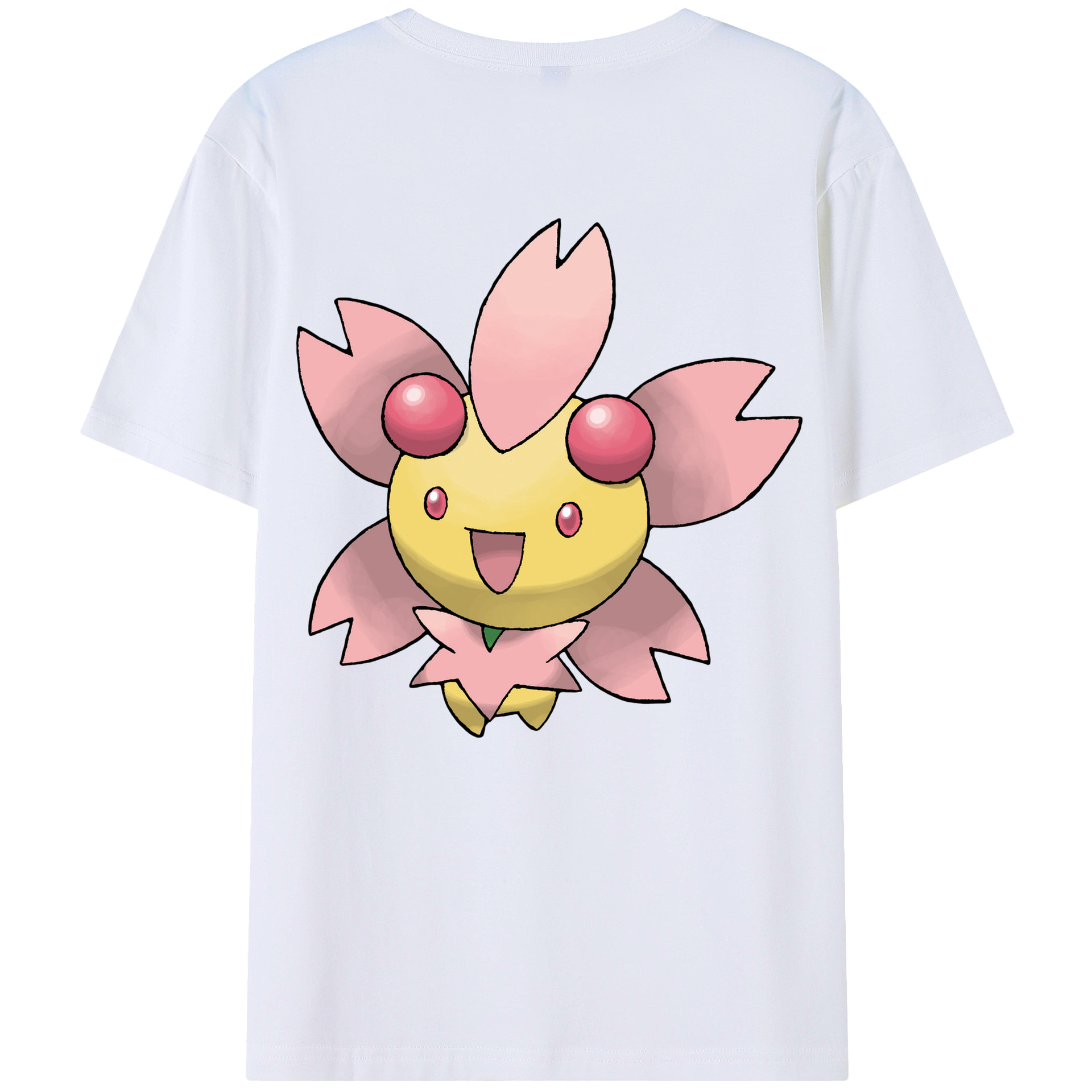 （画像用） ポケットモンスター Pokémon 綿100％ メンズ半袖Tシャツ（バックプリント） 通気性