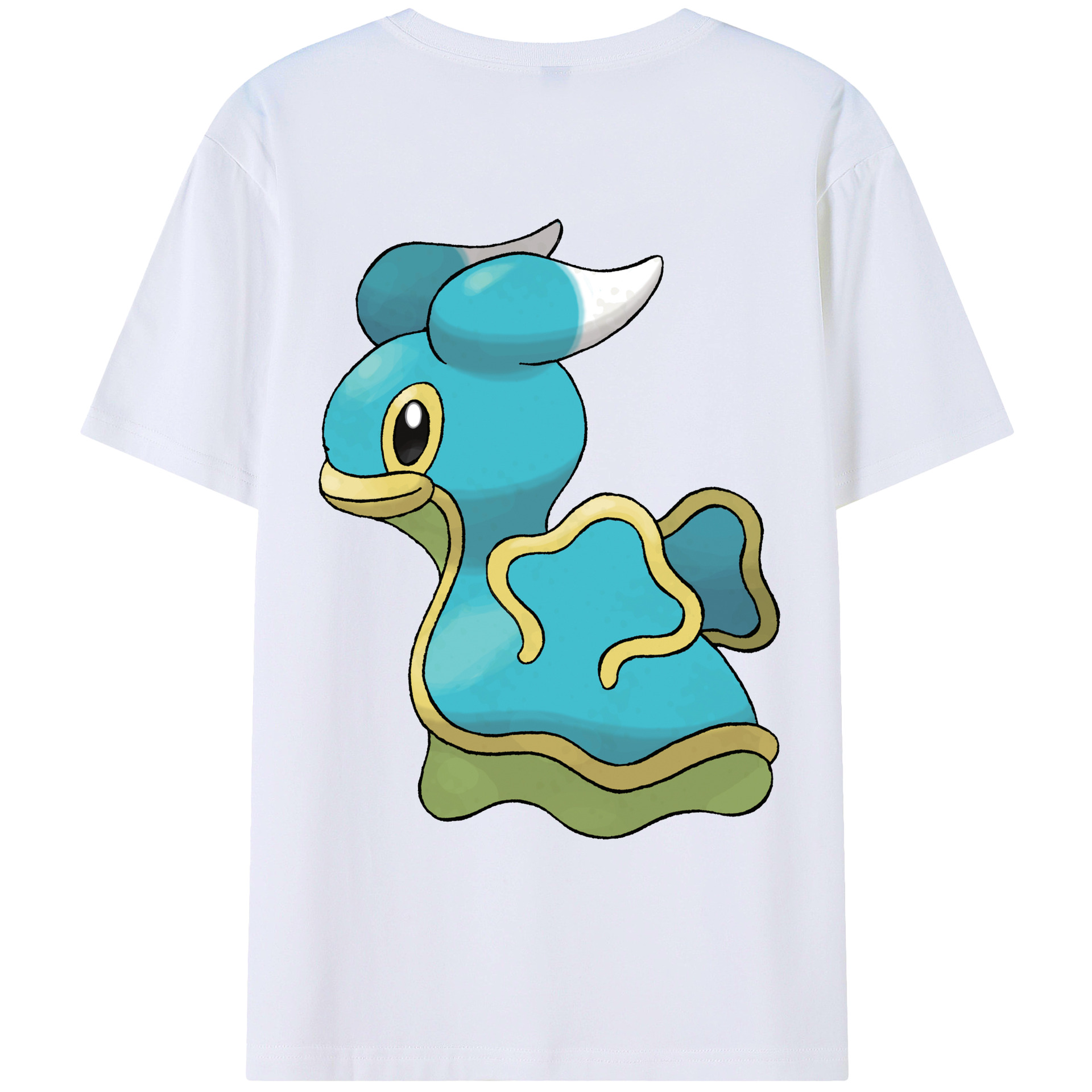 （画像用） ポケットモンスター Pokémon 綿100％ メンズ半袖Tシャツ（バックプリント） 通気性