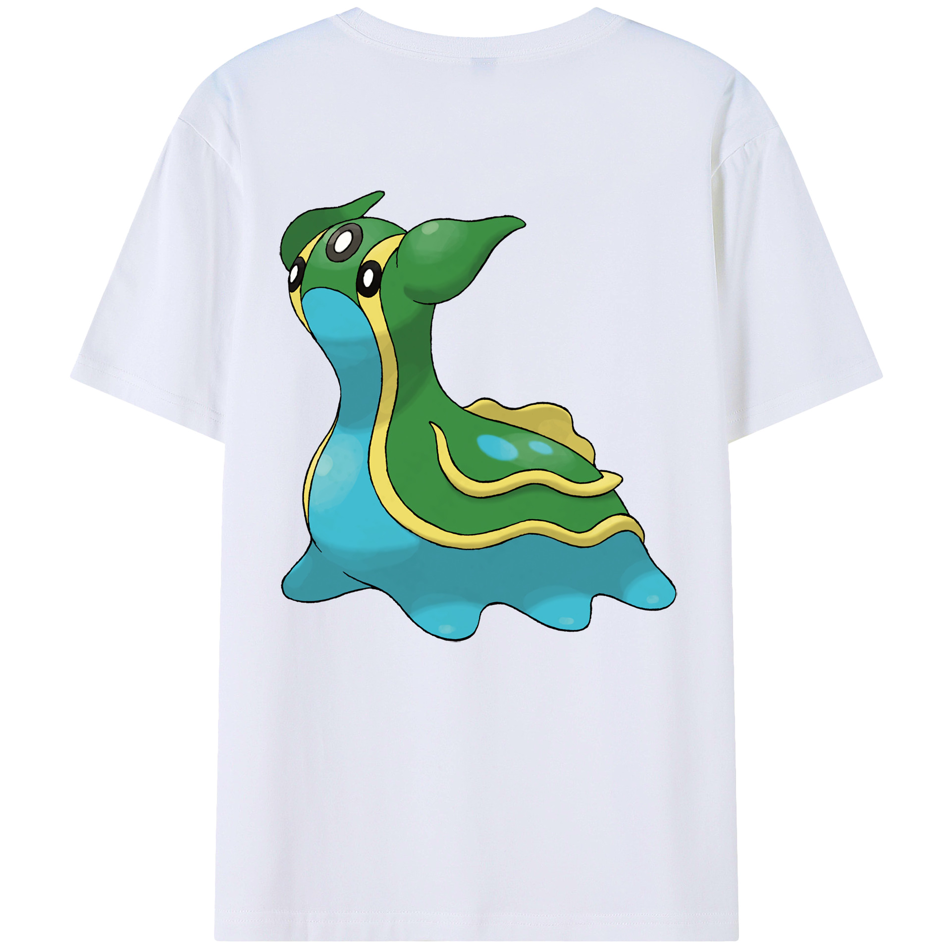 （画像用） ポケットモンスター Pokémon 綿100％ メンズ半袖Tシャツ（バックプリント） 通気性