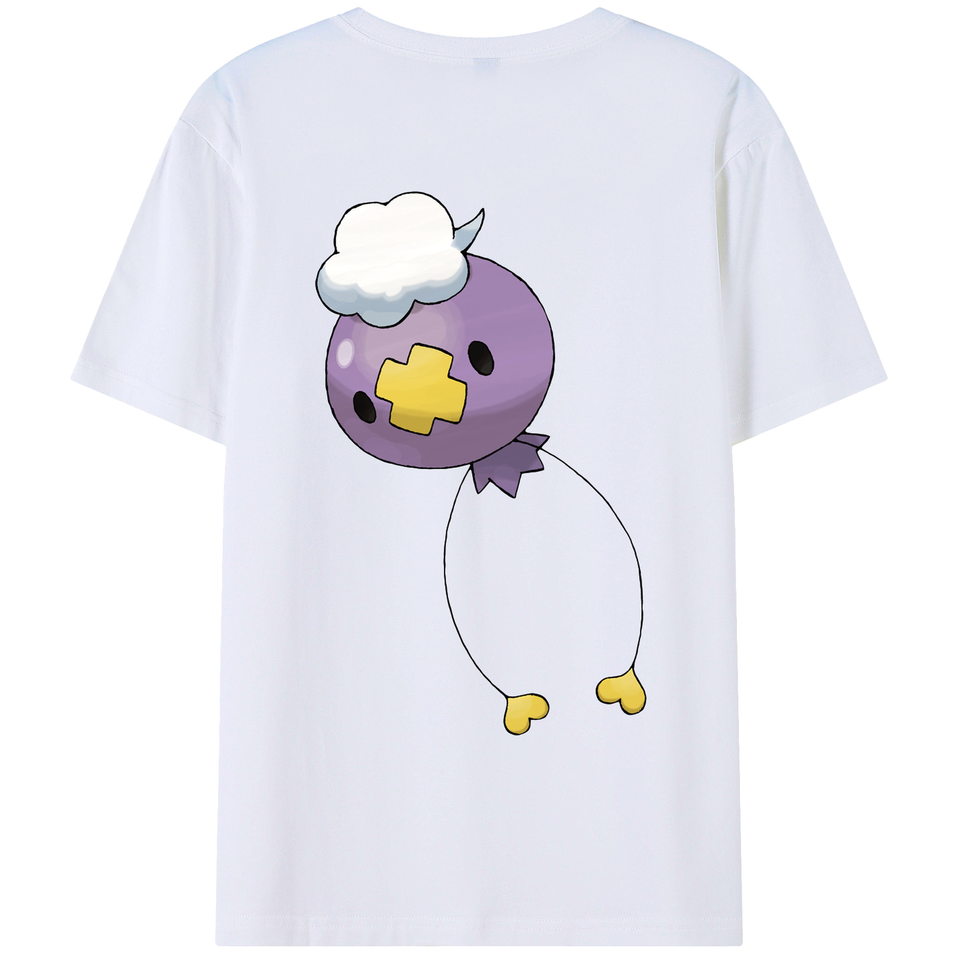 （画像用） ポケットモンスター Pokémon 綿100％ メンズ半袖Tシャツ（バックプリント） 通気性