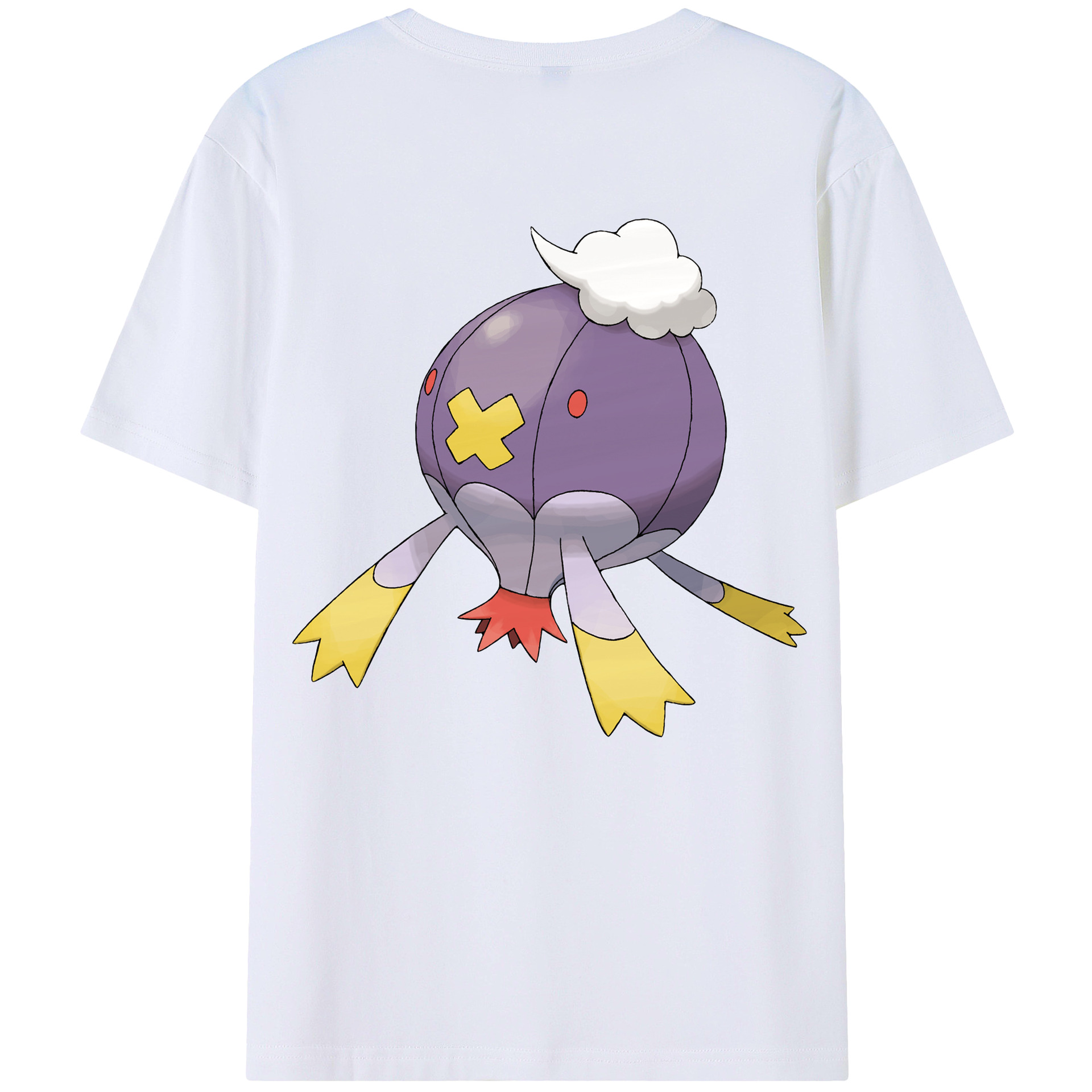 （画像用） ポケットモンスター Pokémon 綿100％ メンズ半袖Tシャツ（バックプリント） 通気性