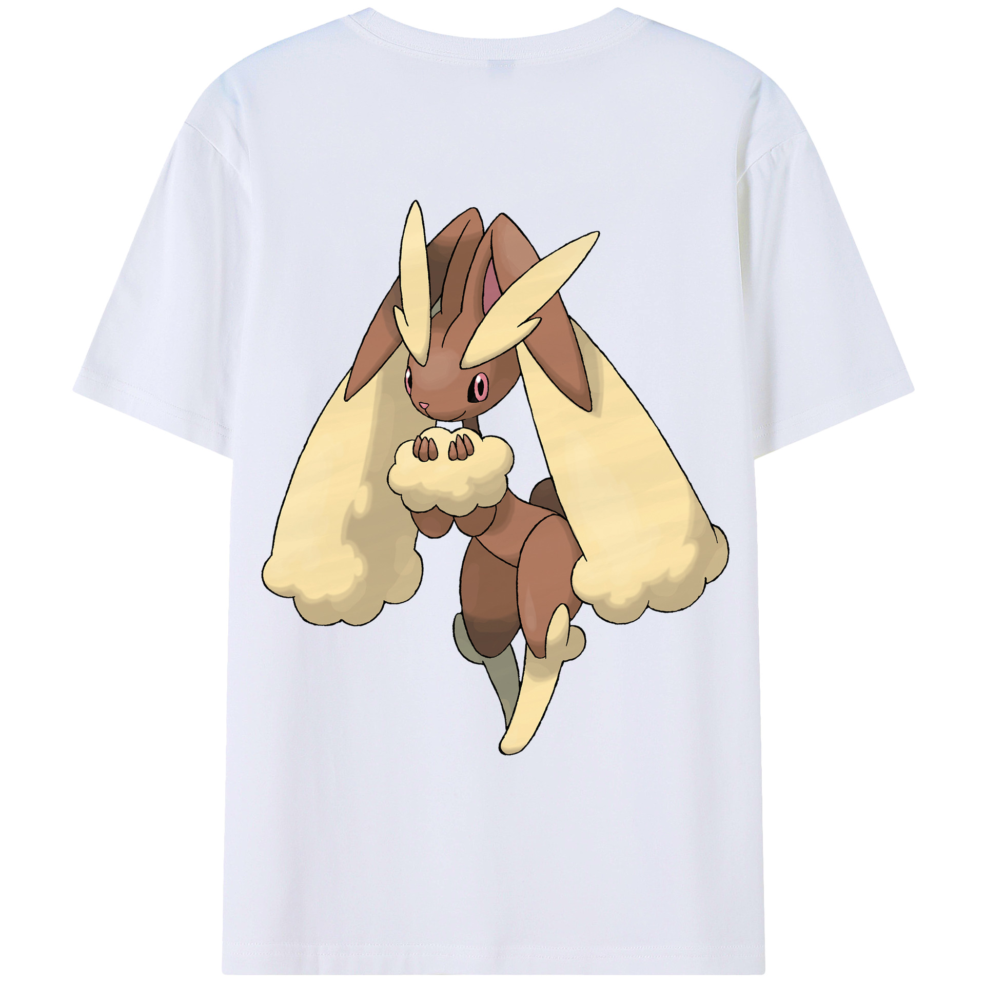 （画像用） ポケットモンスター Pokémon 綿100％ メンズ半袖Tシャツ（バックプリント） 通気性