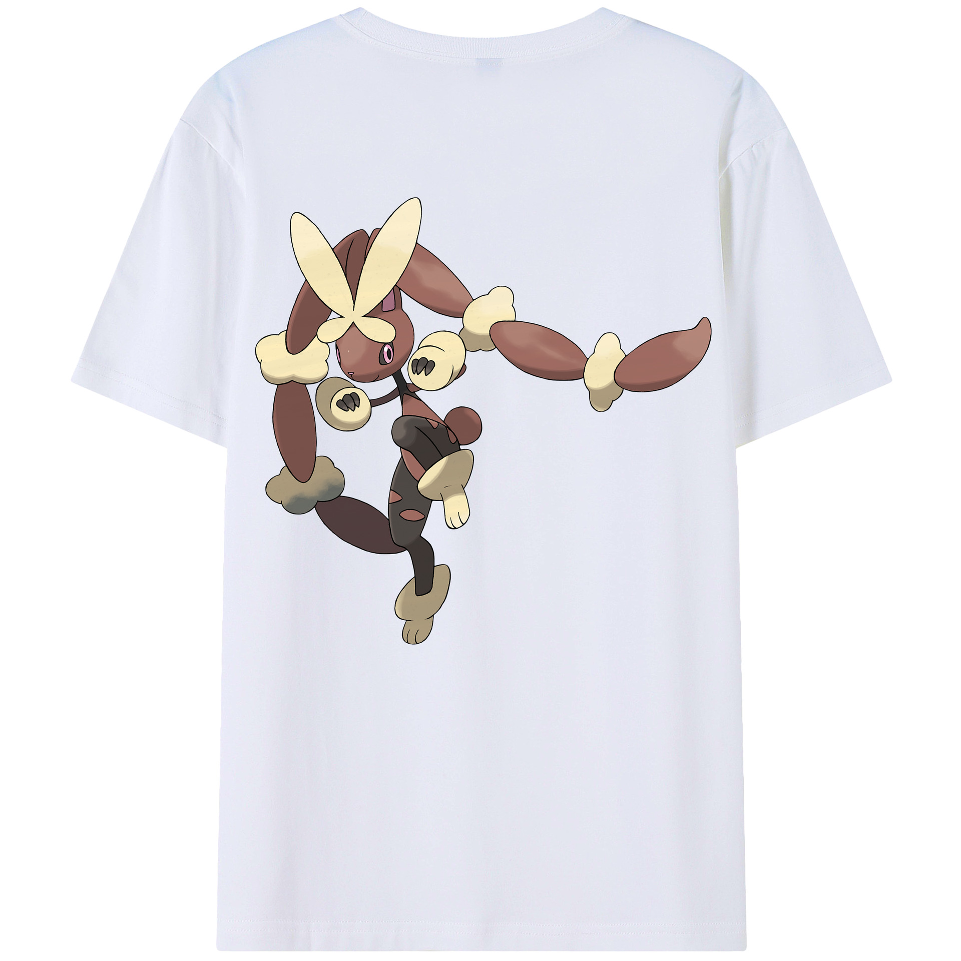 （画像用） ポケットモンスター Pokémon 綿100％ メンズ半袖Tシャツ（バックプリント） 通気性