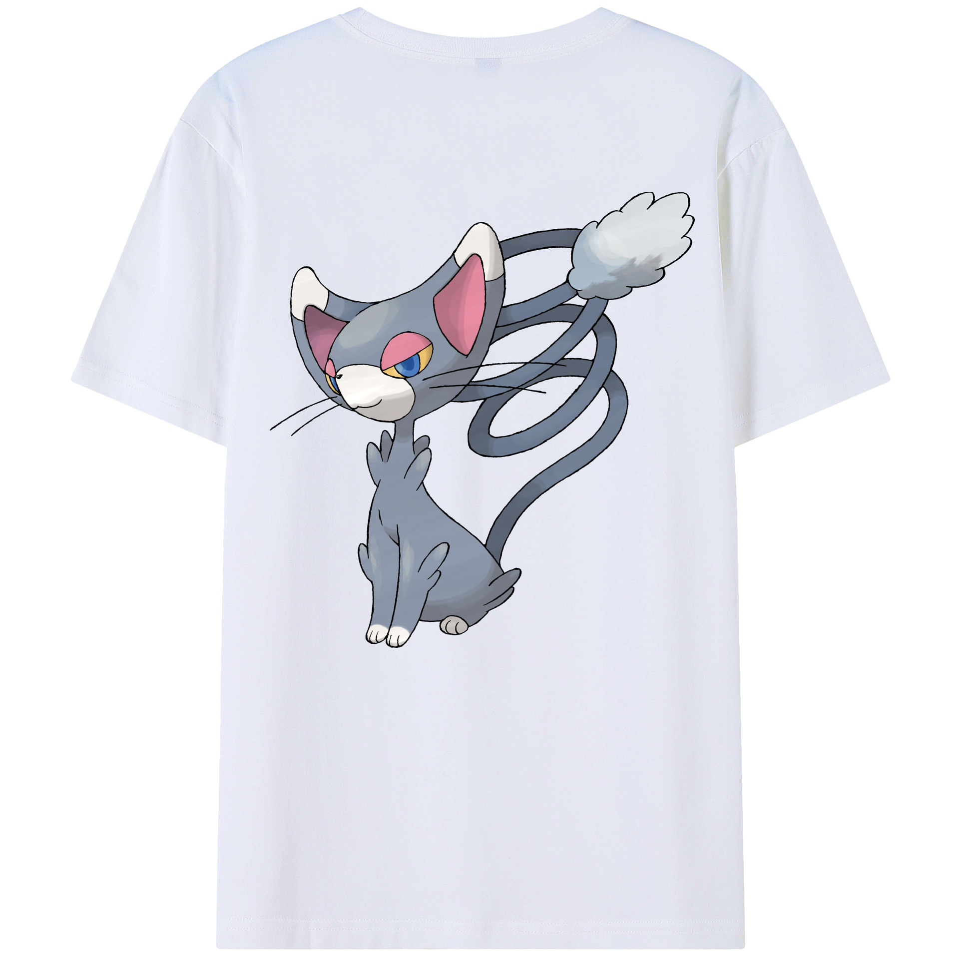 （画像用） ポケットモンスター Pokémon 綿100％ メンズ半袖Tシャツ（バックプリント） 通気性