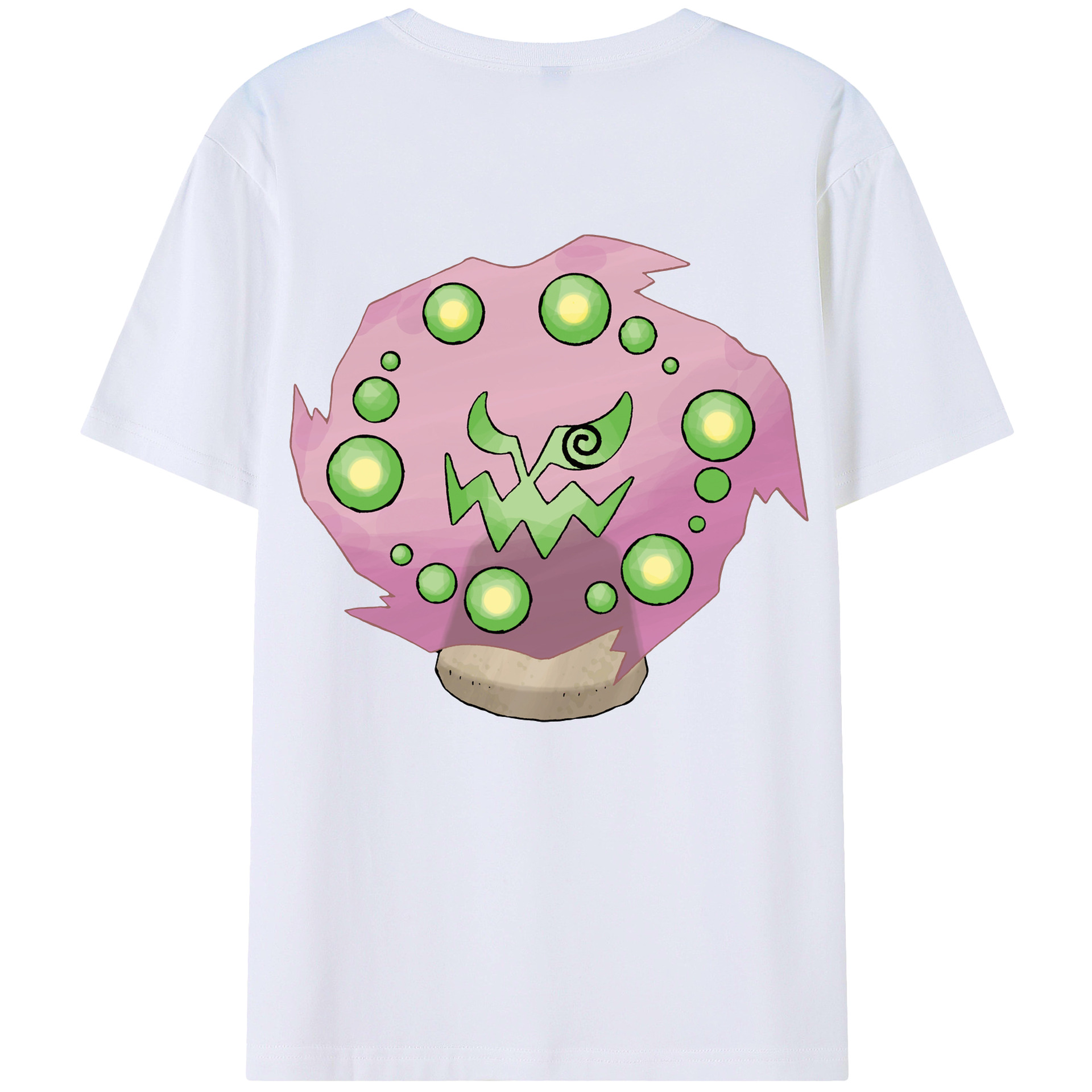 （画像用） ポケットモンスター Pokémon 綿100％ メンズ半袖Tシャツ（バックプリント） 通気性