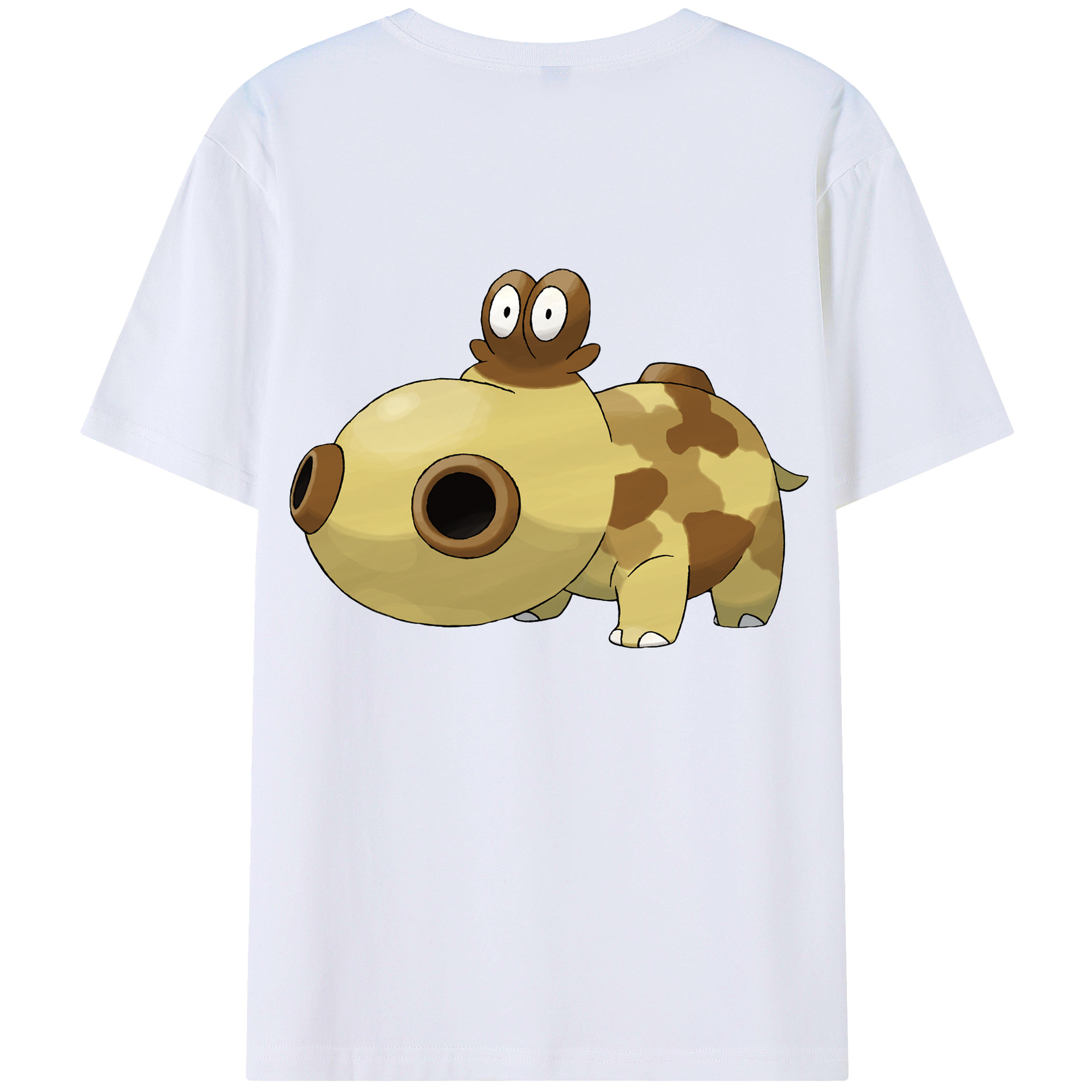 （画像用） ポケットモンスター Pokémon 綿100％ メンズ半袖Tシャツ（バックプリント） 通気性
