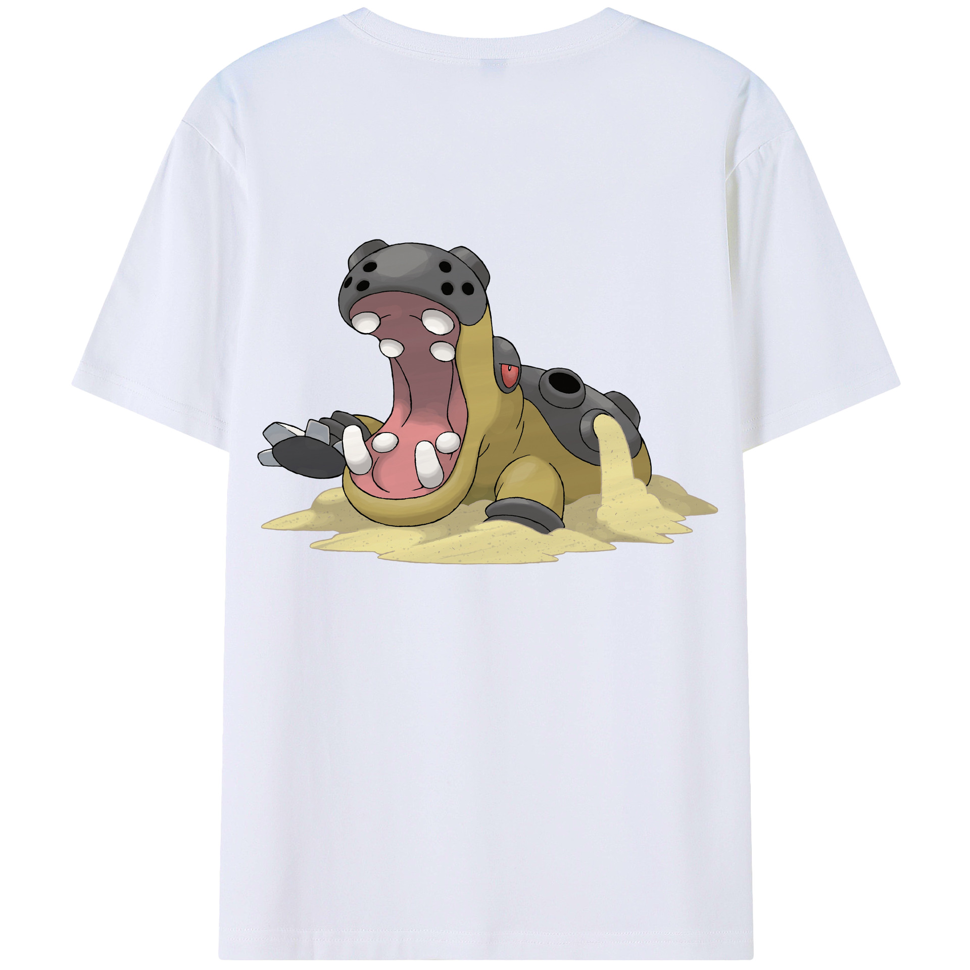 （画像用） ポケットモンスター Pokémon 綿100％ メンズ半袖Tシャツ（バックプリント） 通気性
