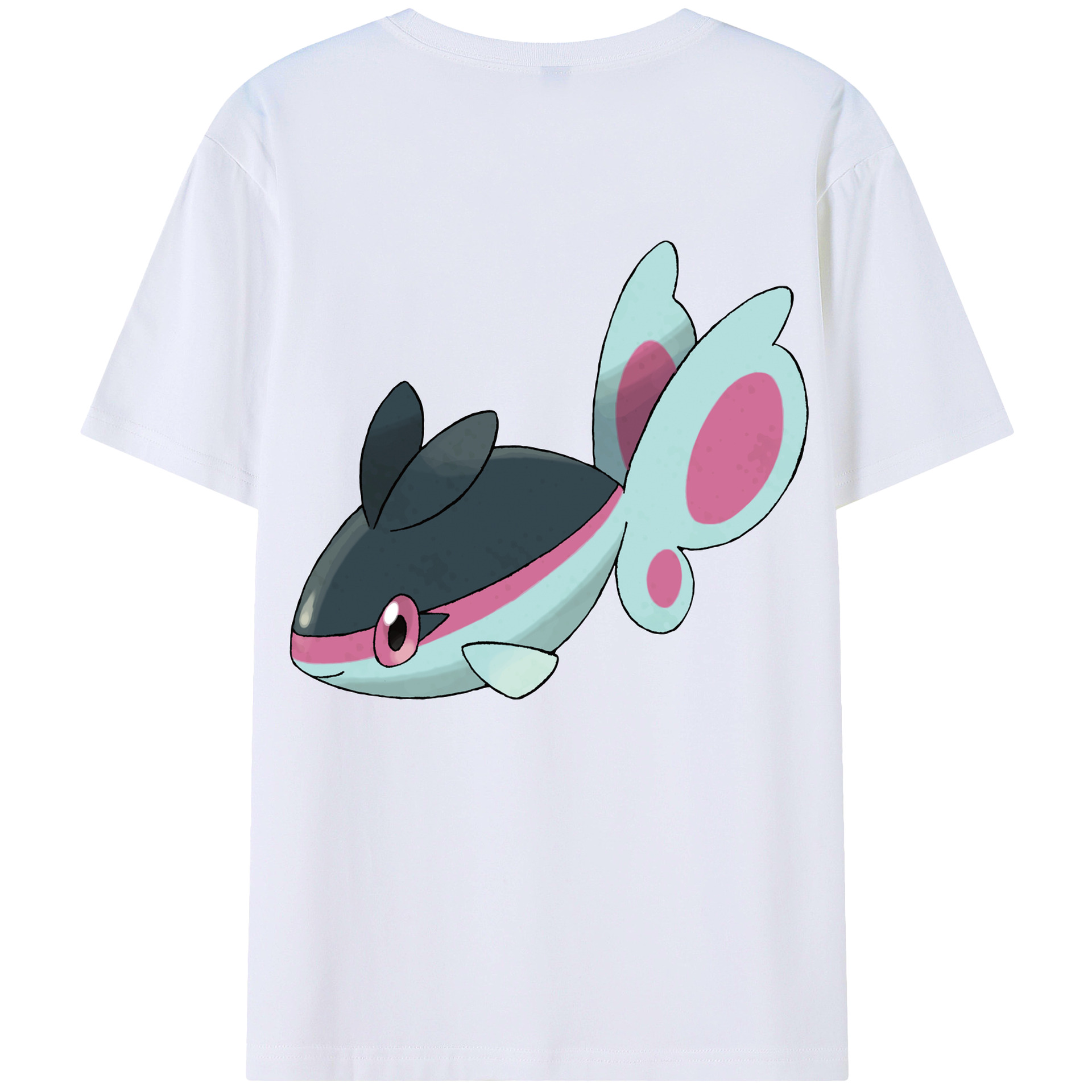 （画像用） ポケットモンスター Pokémon 綿100％ メンズ半袖Tシャツ（バックプリント） 通気性