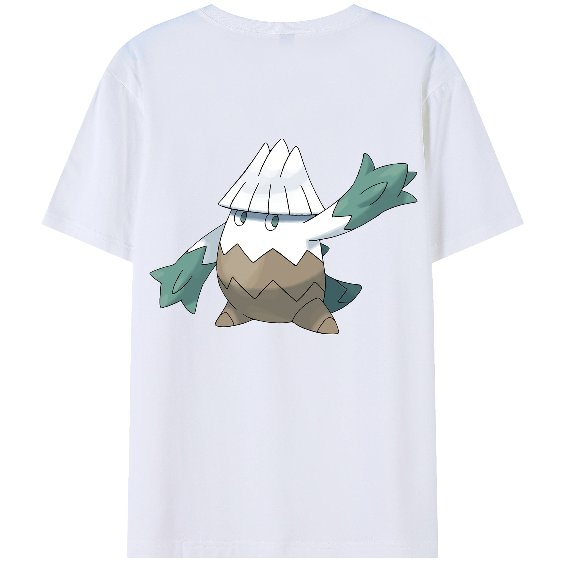 （画像用） ポケットモンスター Pokémon 綿100％ メンズ半袖Tシャツ（バックプリント） 通気性