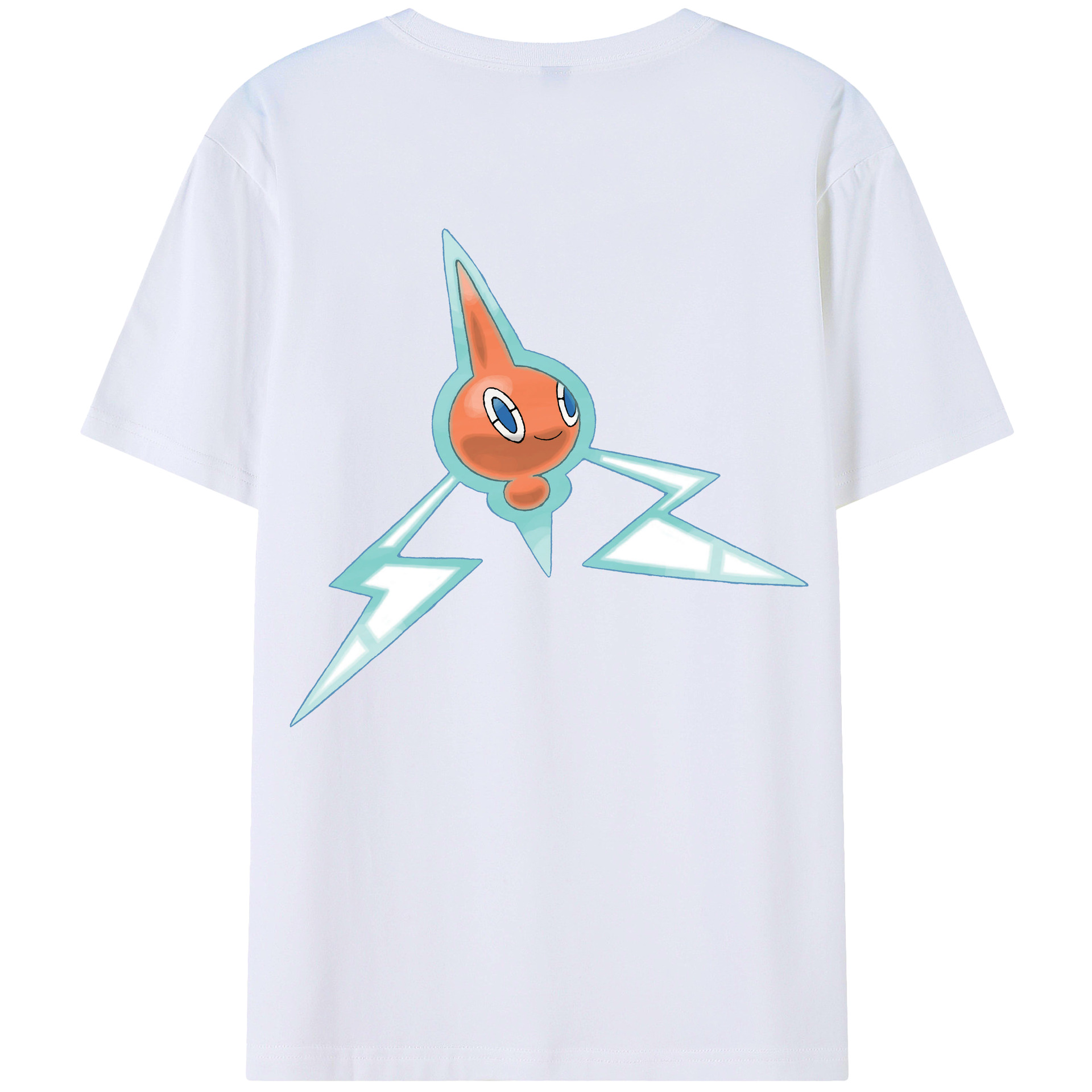 （画像用） ポケットモンスター Pokémon 綿100％ メンズ半袖Tシャツ（バックプリント） 通気性