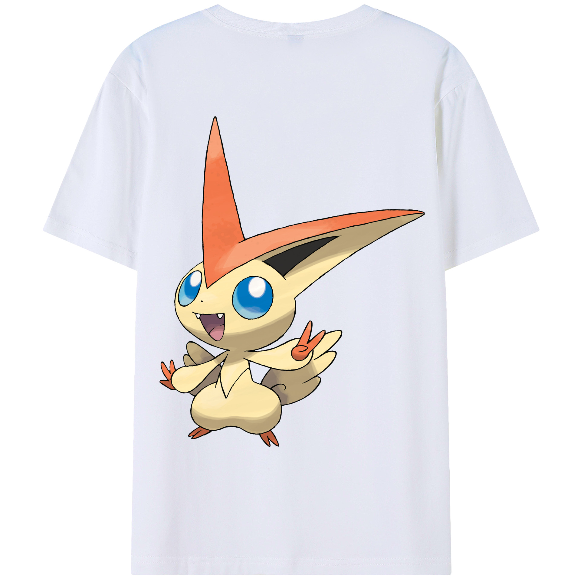 （画像用） ポケットモンスター Pokémon 綿100％ メンズ半袖Tシャツ（バックプリント） 通気性