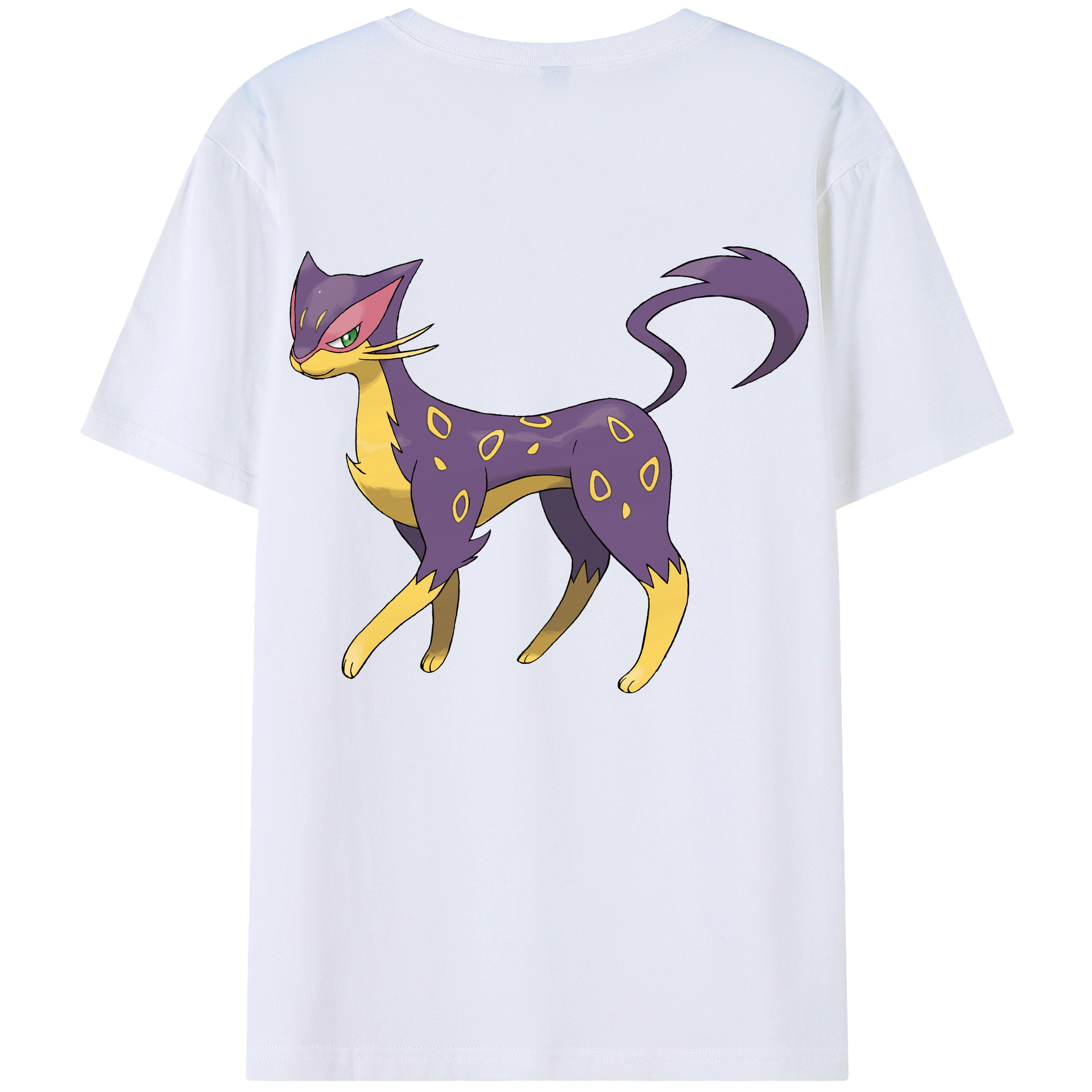（画像用） ポケットモンスター Pokémon 綿100％ メンズ半袖Tシャツ（バックプリント） 通気性