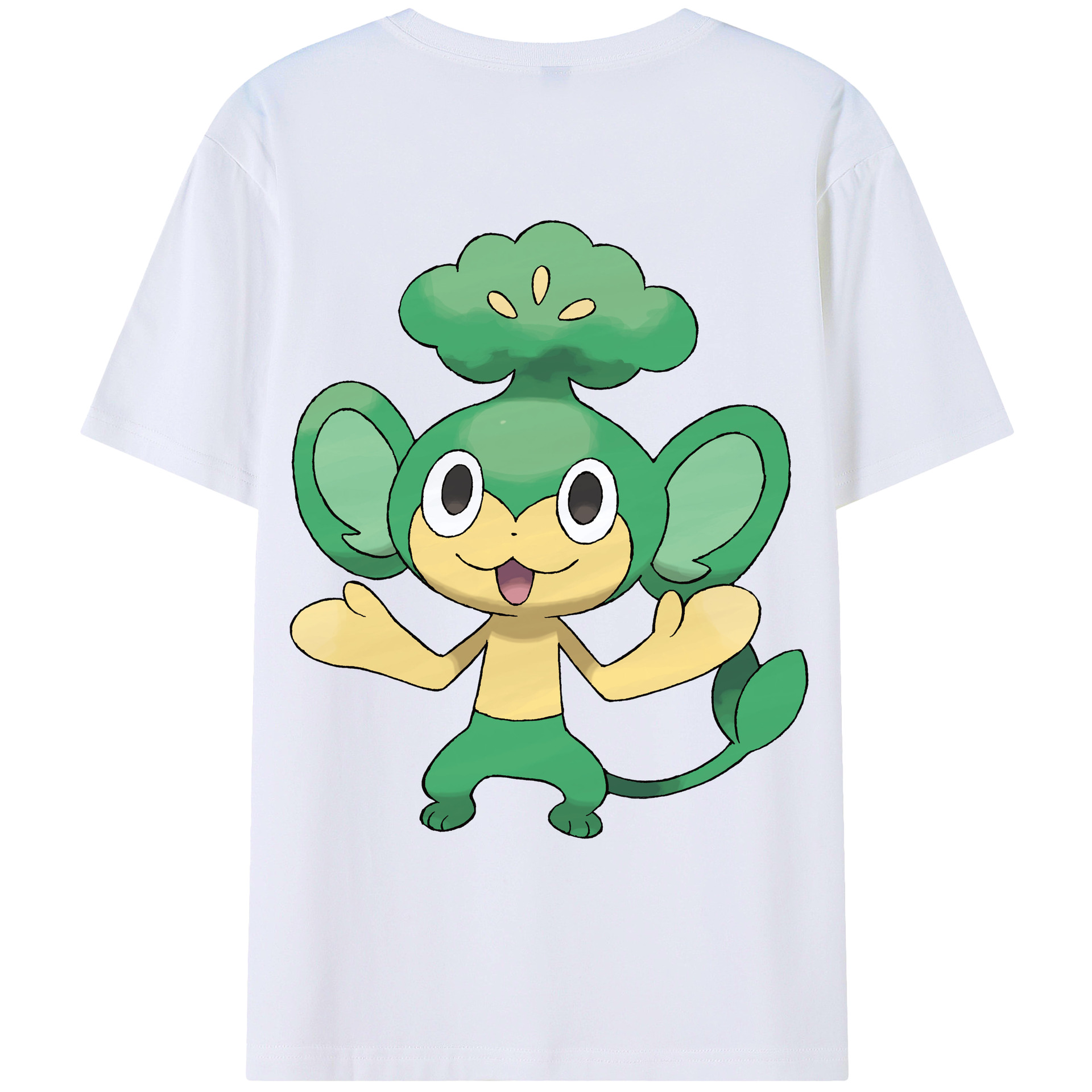 （画像用） ポケットモンスター Pokémon 綿100％ メンズ半袖Tシャツ（バックプリント） 通気性