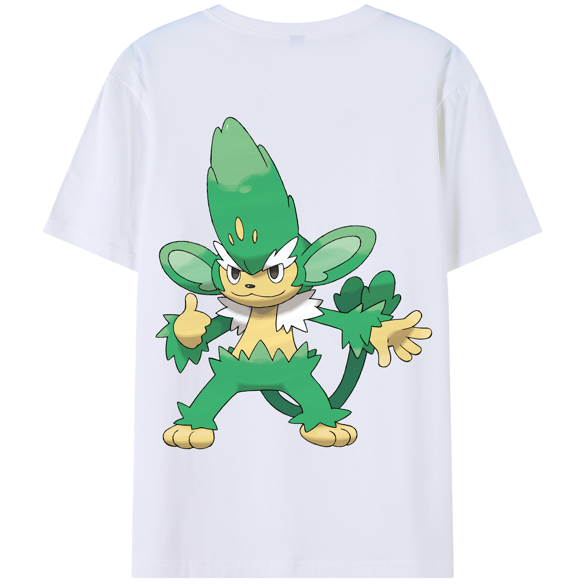 （画像用） ポケットモンスター Pokémon 綿100％ メンズ半袖Tシャツ（バックプリント） 通気性
