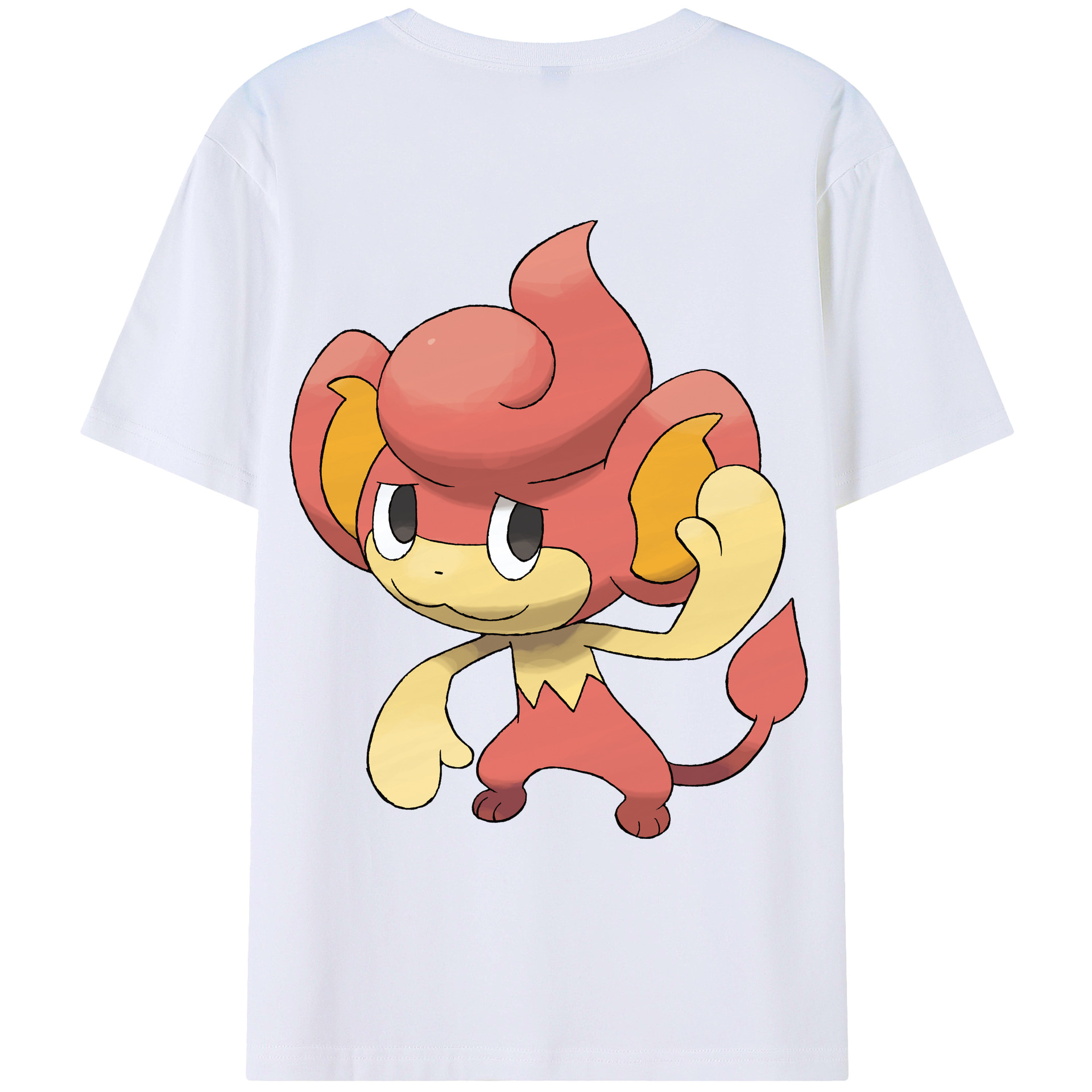 （画像用） ポケットモンスター Pokémon 綿100％ メンズ半袖Tシャツ（バックプリント） 通気性