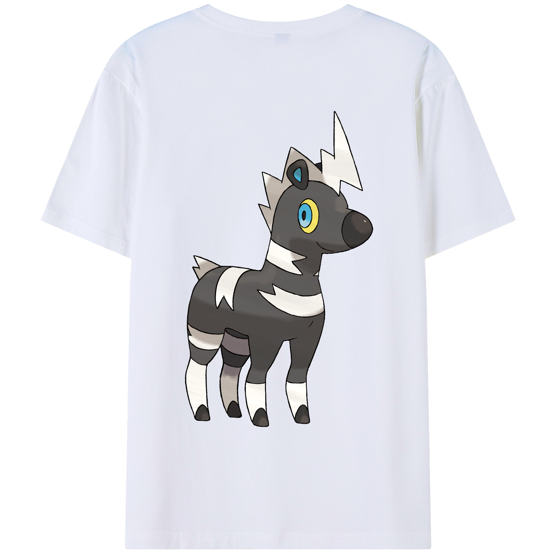 （画像用） ポケットモンスター Pokémon 綿100％ メンズ半袖Tシャツ（バックプリント） 通気性