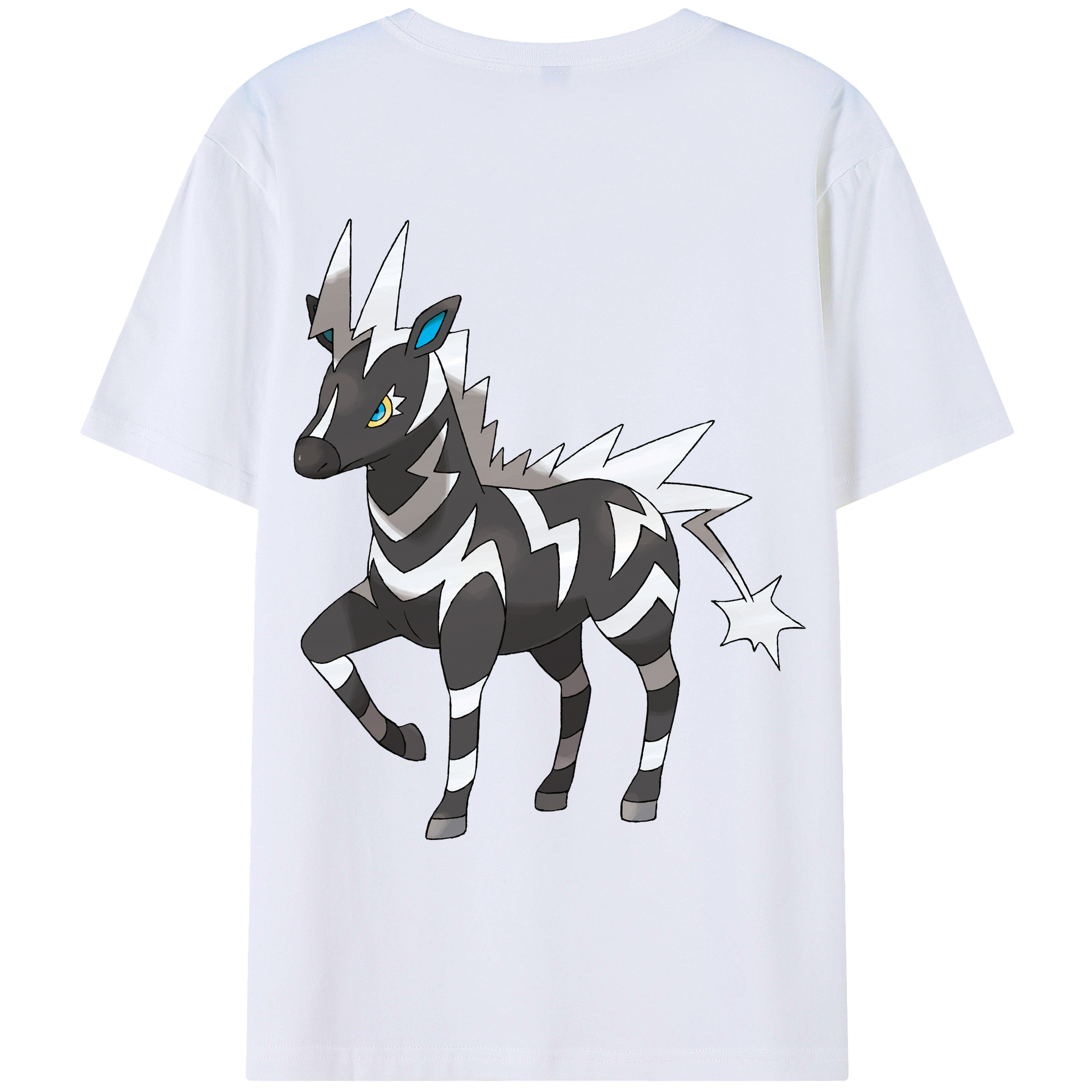 （画像用） ポケットモンスター Pokémon 綿100％ メンズ半袖Tシャツ（バックプリント） 通気性