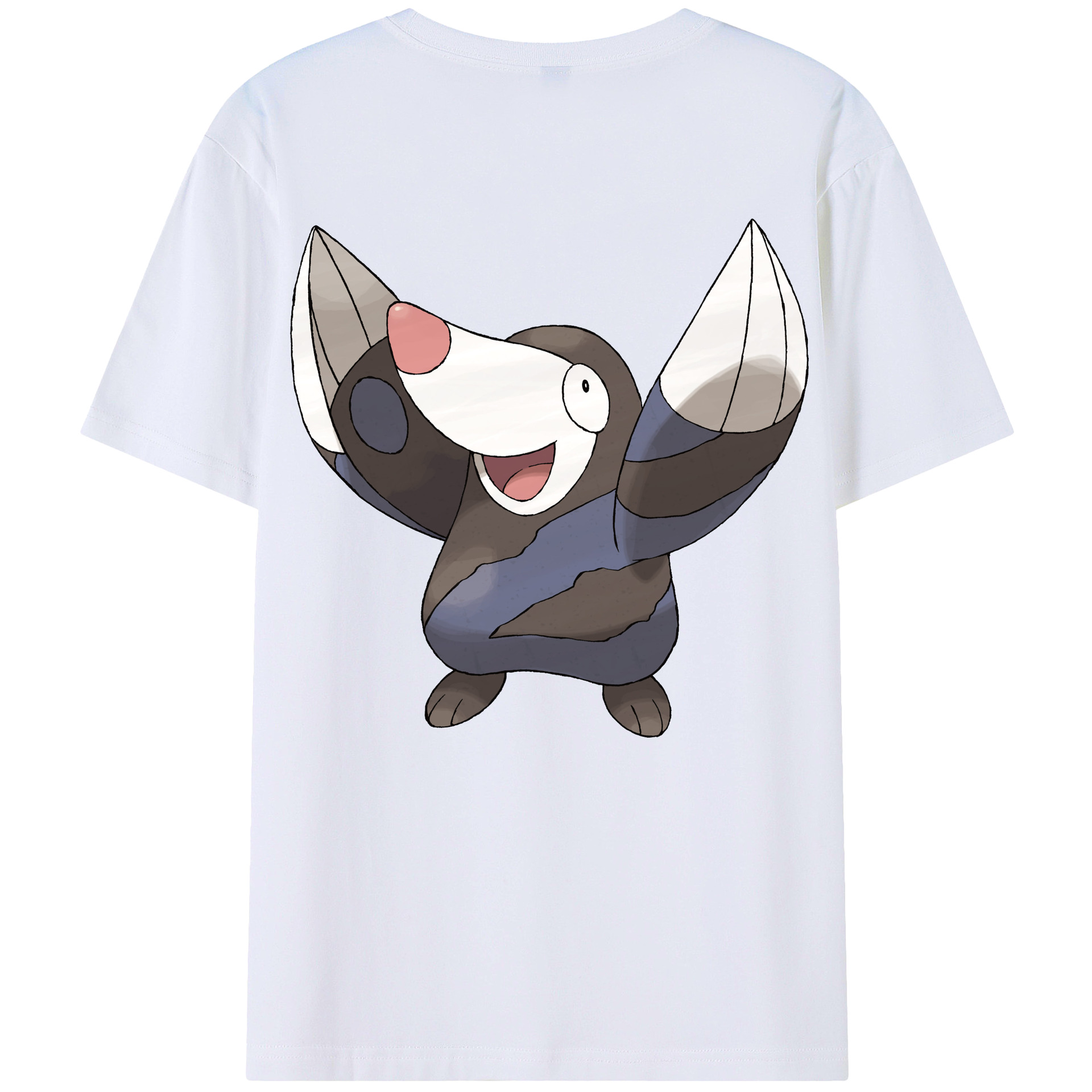 （画像用） ポケットモンスター Pokémon 綿100％ メンズ半袖Tシャツ（バックプリント） 通気性