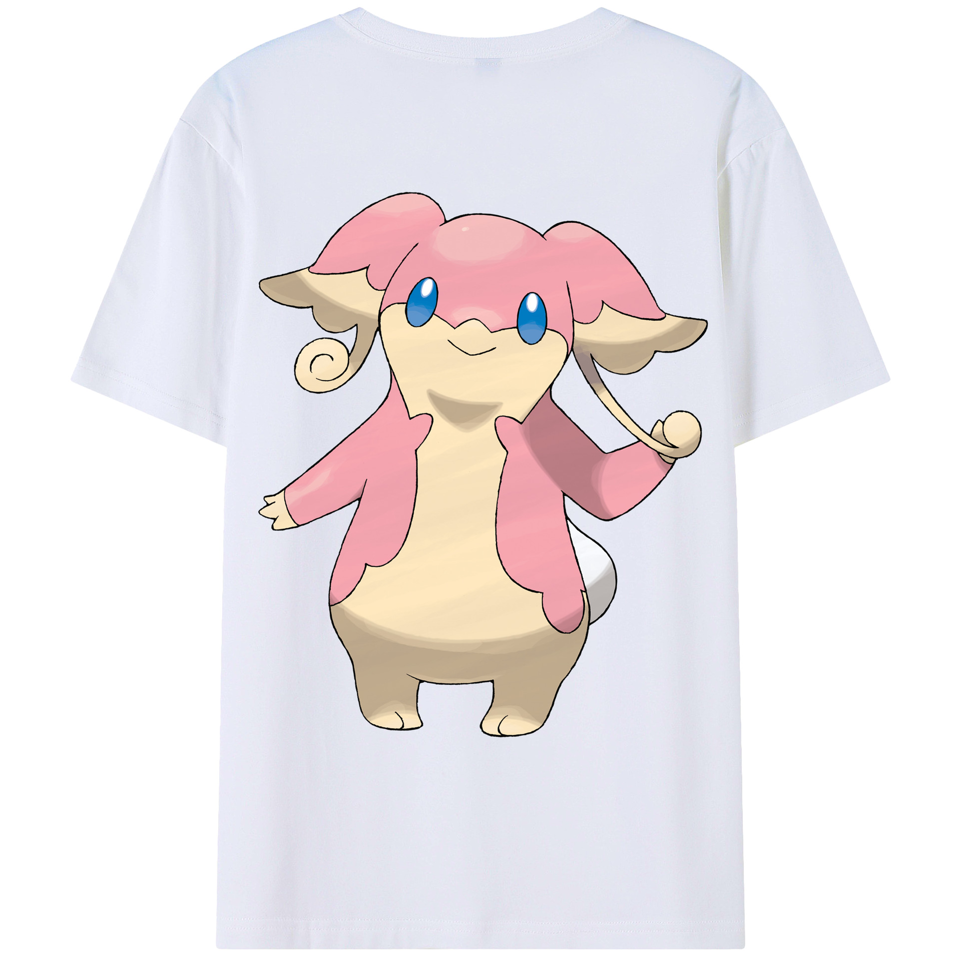 （画像用） ポケットモンスター Pokémon 綿100％ メンズ半袖Tシャツ（バックプリント） 通気性