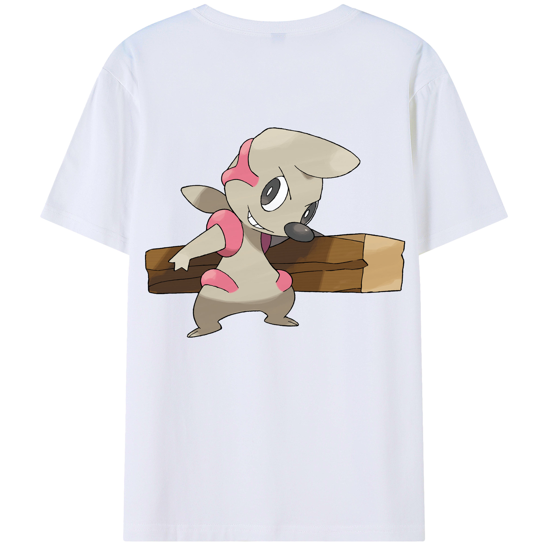 （画像用） ポケットモンスター Pokémon 綿100％ メンズ半袖Tシャツ（バックプリント） 通気性