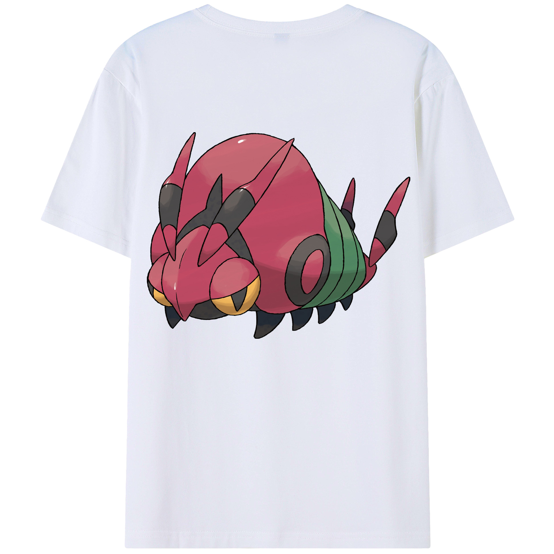 （画像用） ポケットモンスター Pokémon 綿100％ メンズ半袖Tシャツ（バックプリント） 通気性