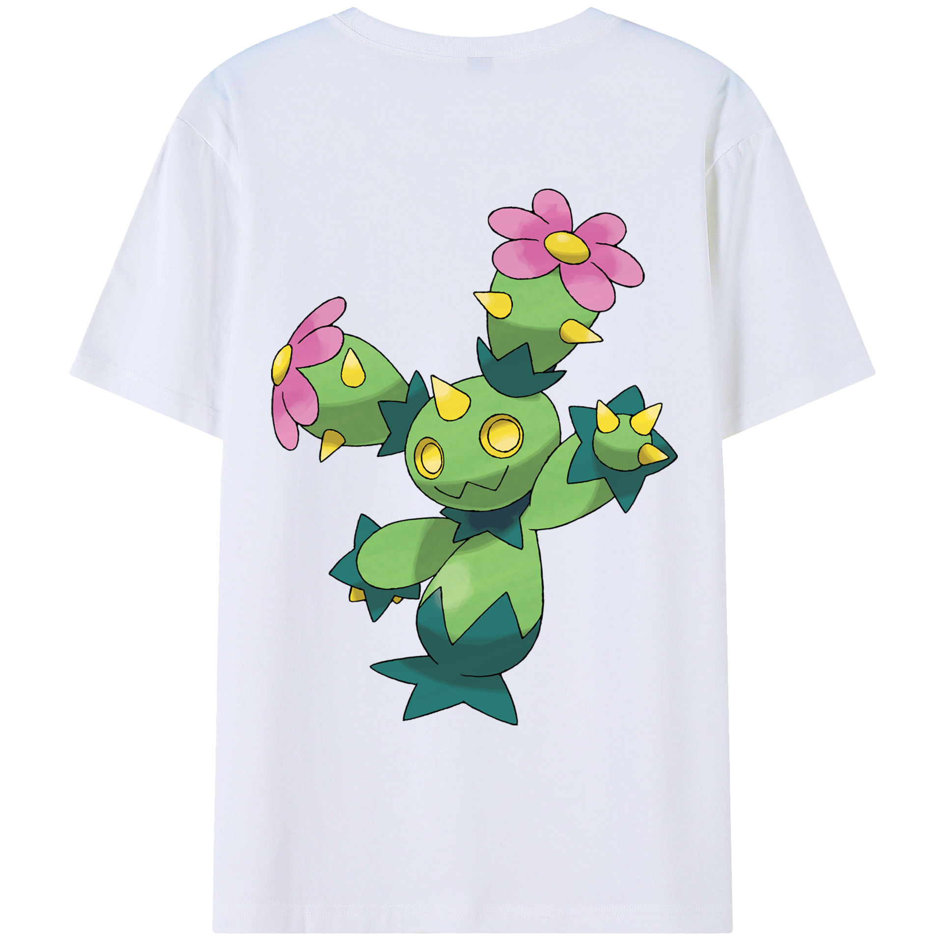 （画像用） ポケットモンスター Pokémon 綿100％ メンズ半袖Tシャツ（バックプリント） 通気性