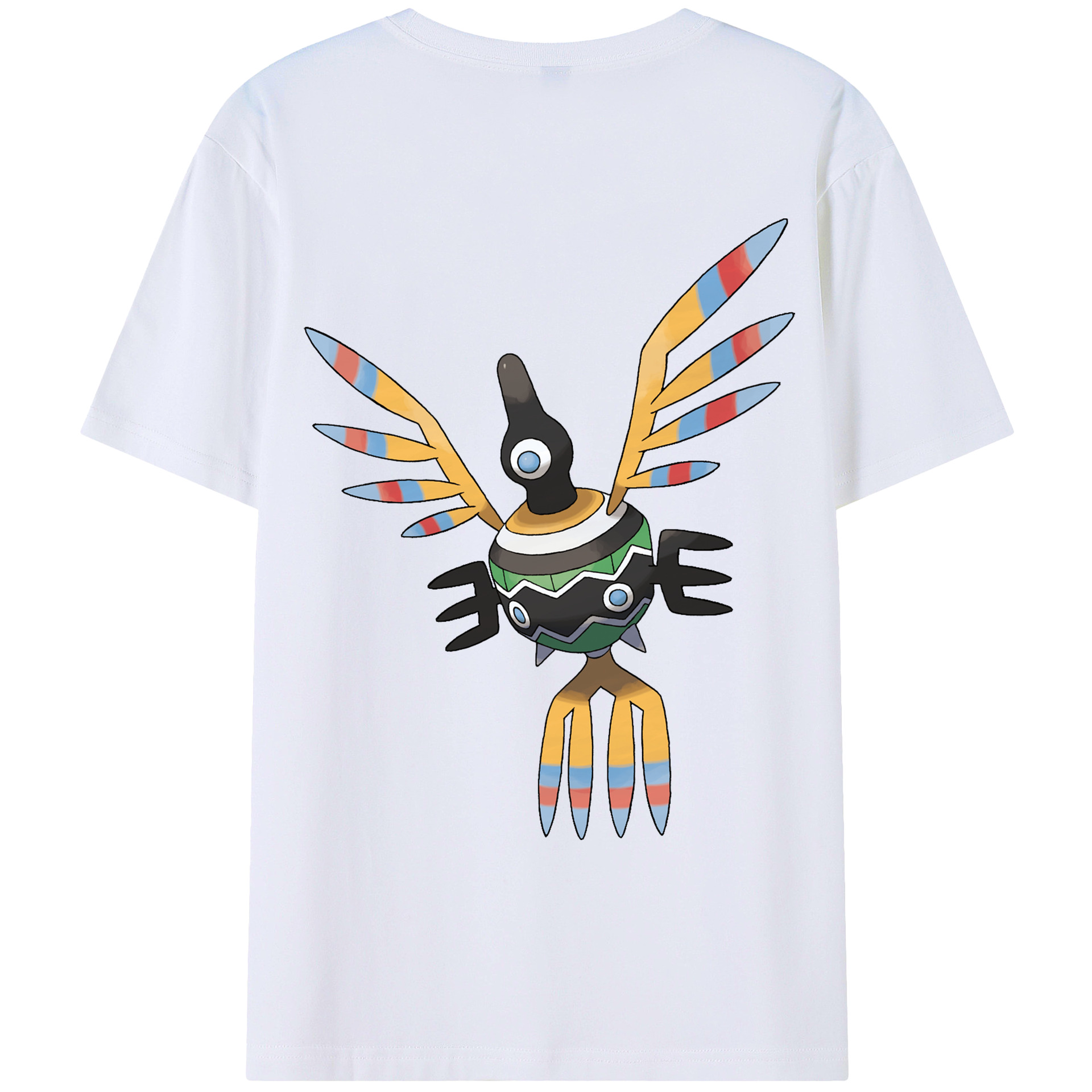 （画像用） ポケットモンスター Pokémon 綿100％ メンズ半袖Tシャツ（バックプリント） 通気性