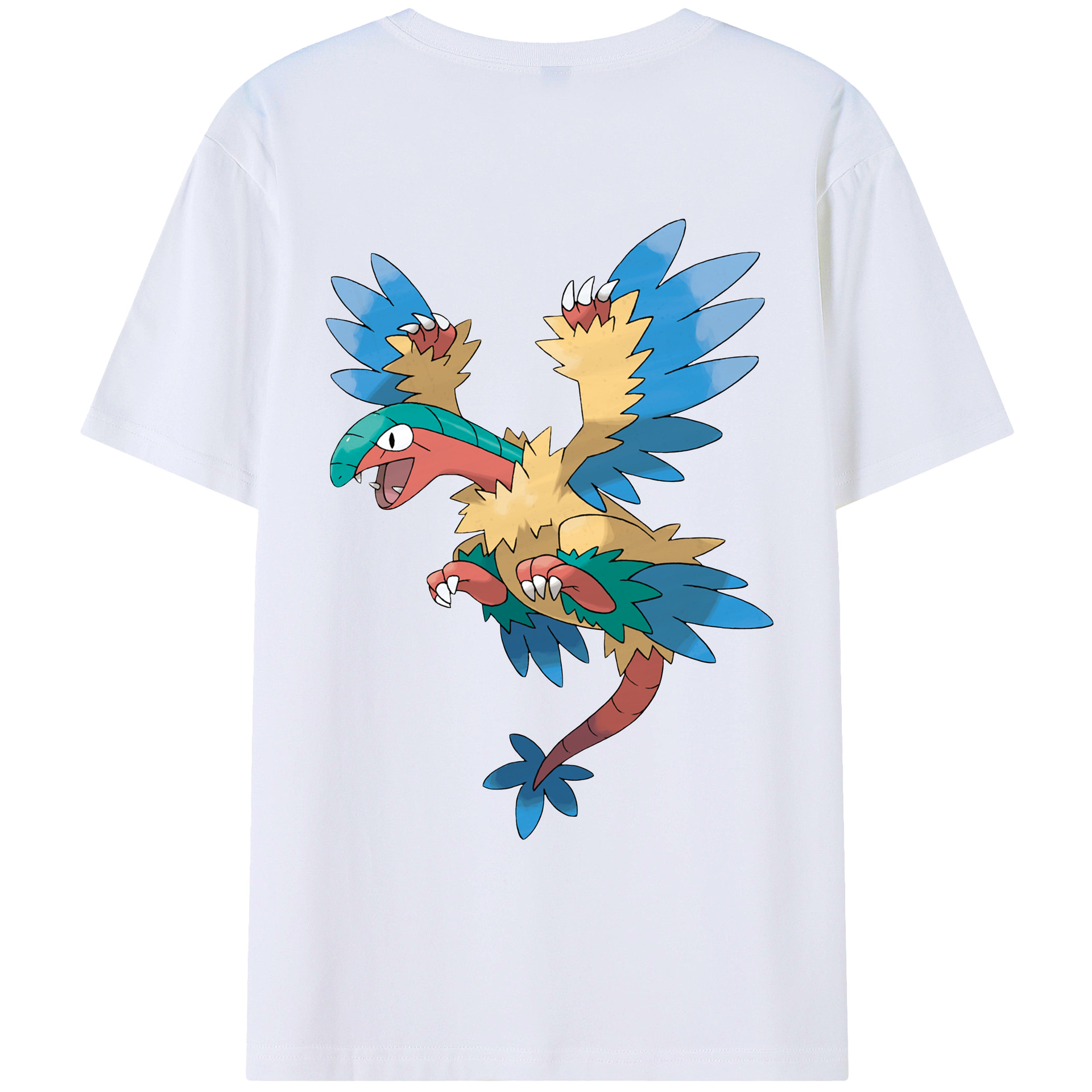 （画像用） ポケットモンスター Pokémon 綿100％ メンズ半袖Tシャツ（バックプリント） 通気性
