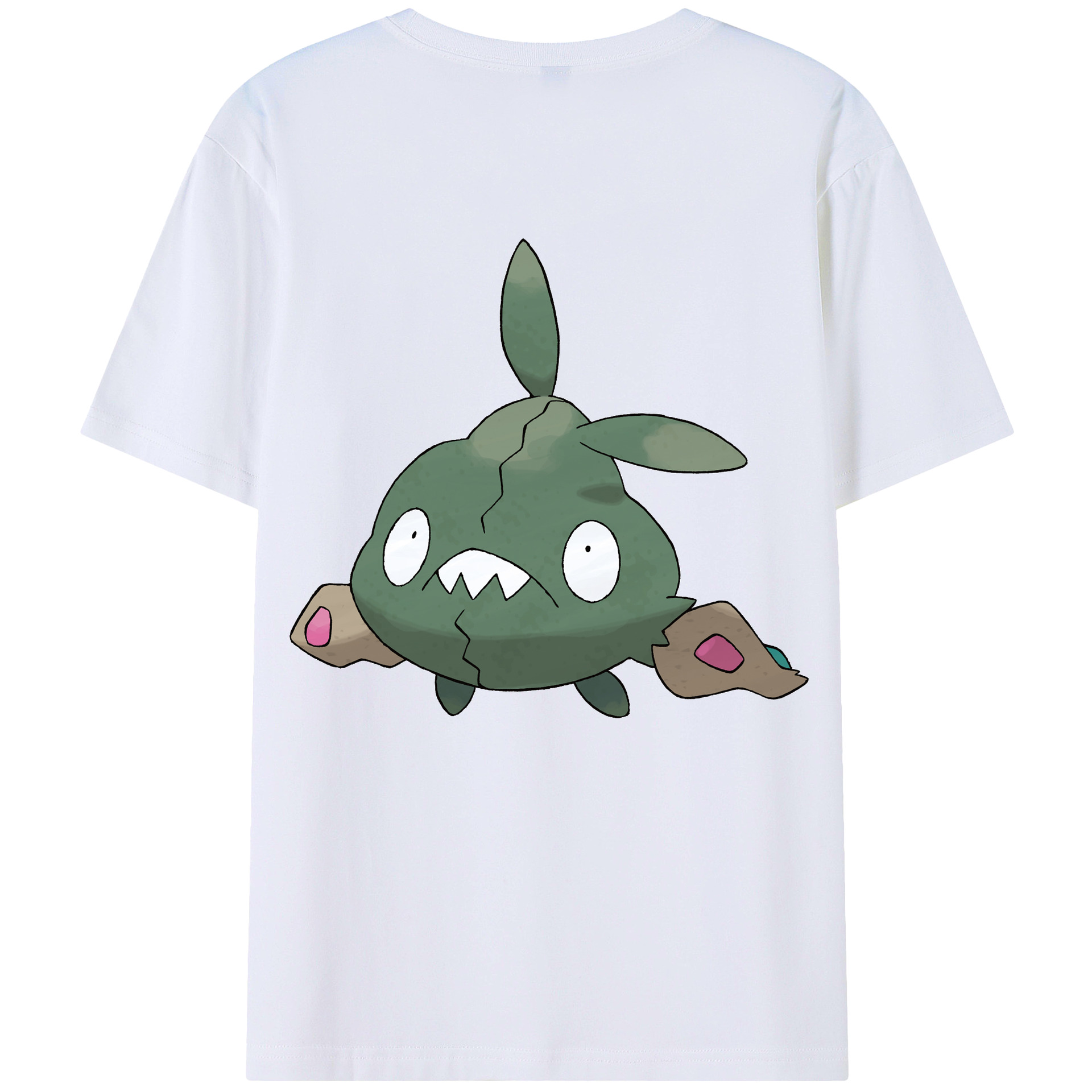 （画像用） ポケットモンスター Pokémon 綿100％ メンズ半袖Tシャツ（バックプリント） 通気性