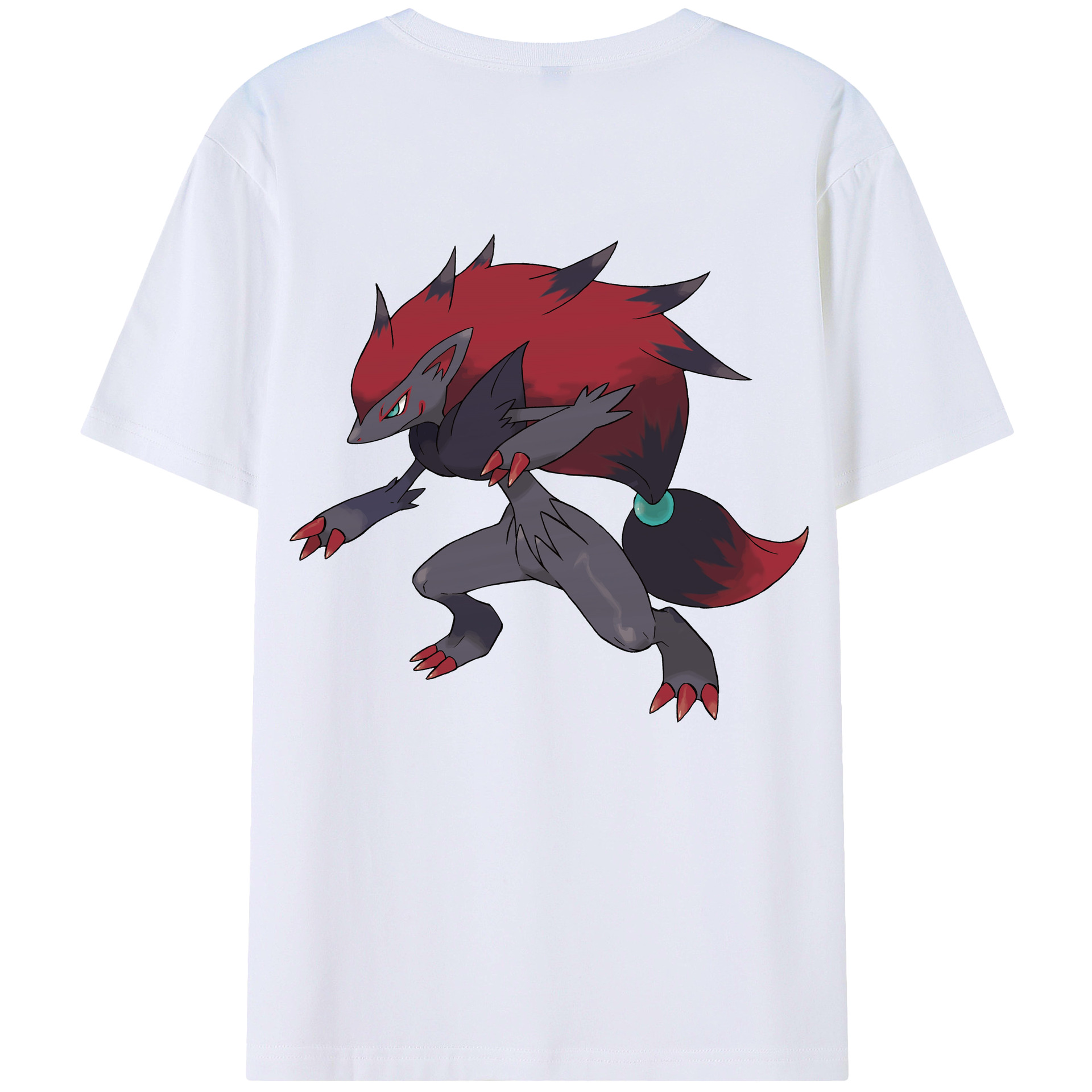 （画像用） ポケットモンスター Pokémon 綿100％ メンズ半袖Tシャツ（バックプリント） 通気性