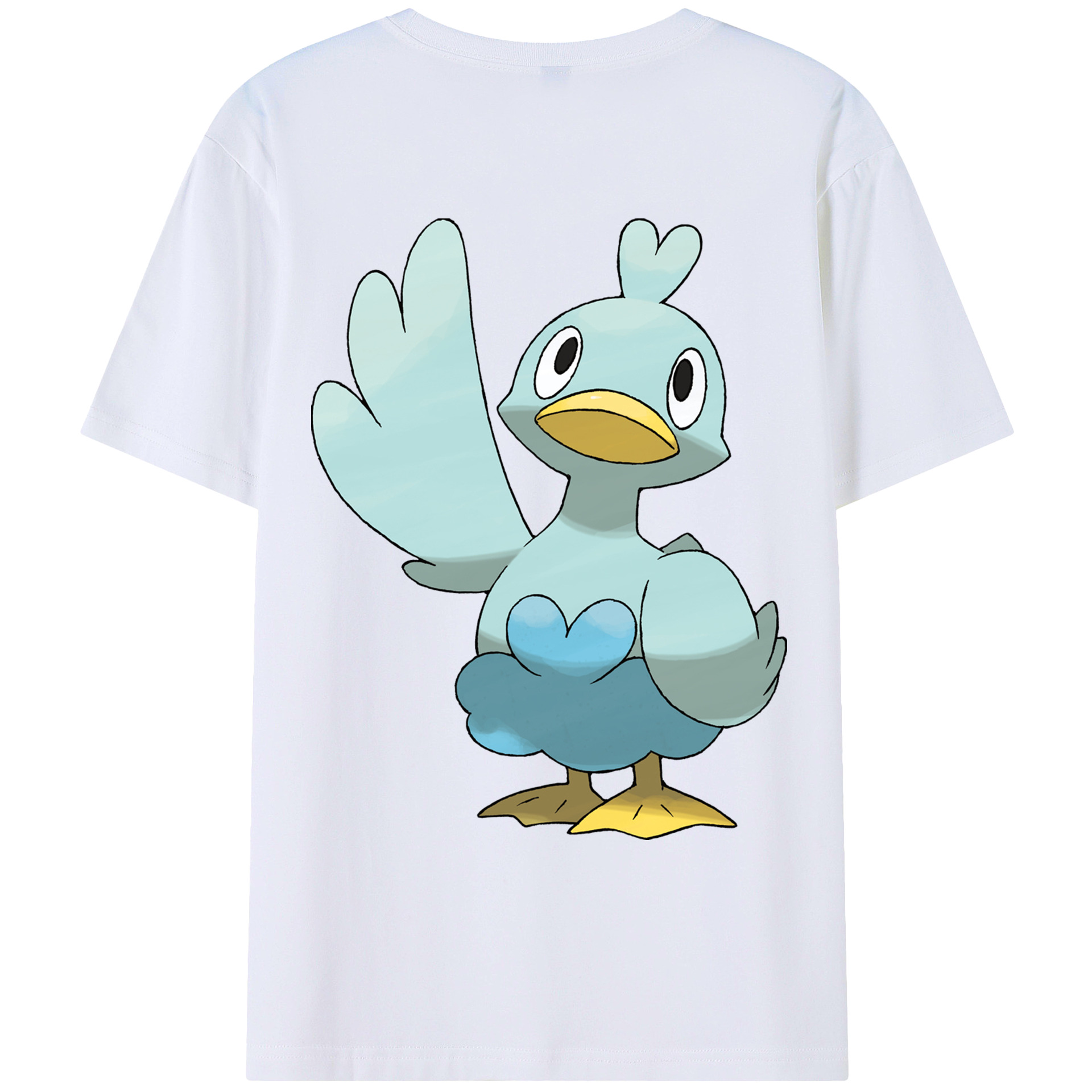 （画像用） ポケットモンスター Pokémon 綿100％ メンズ半袖Tシャツ（バックプリント） 通気性
