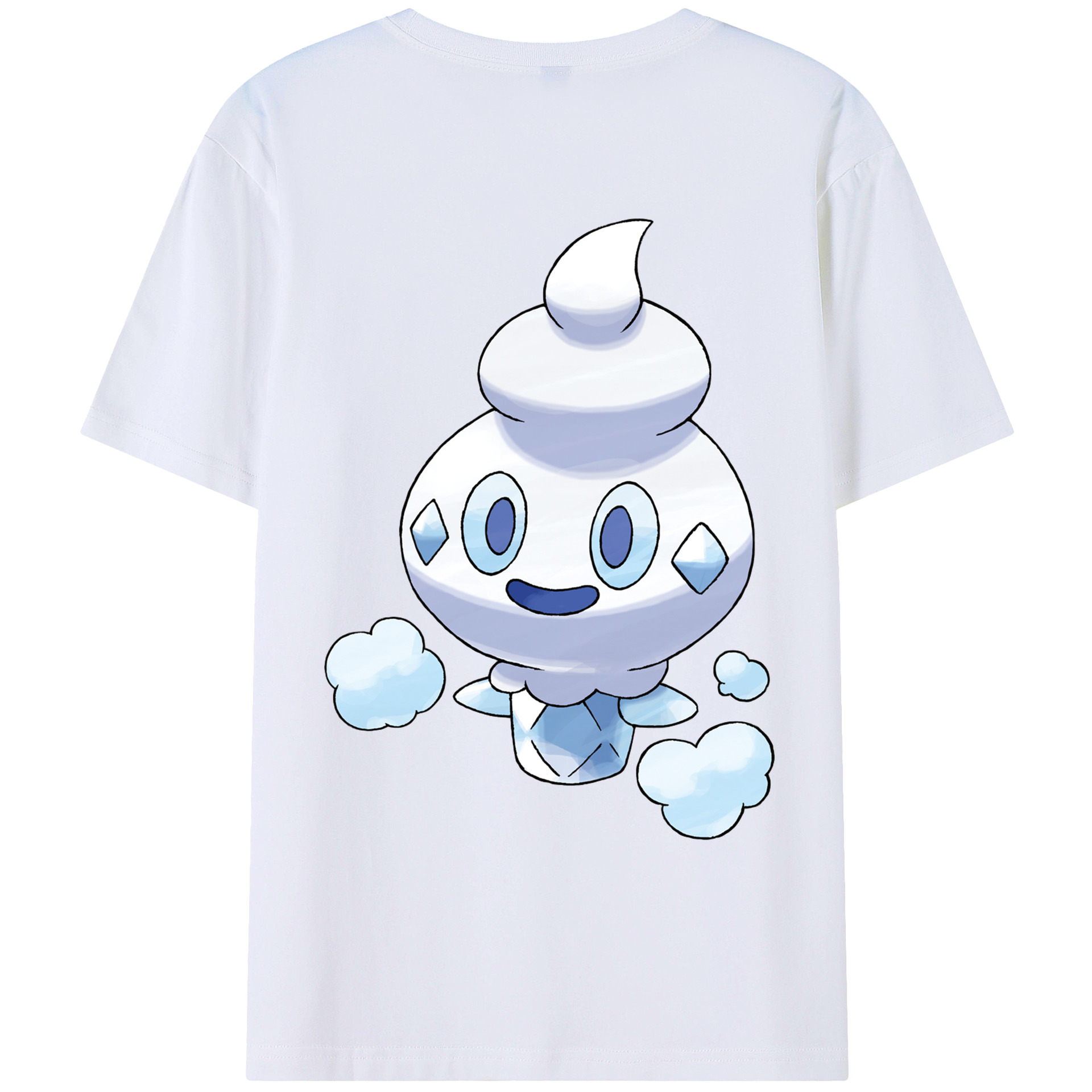 （画像用） ポケットモンスター Pokémon 綿100％ メンズ半袖Tシャツ（バックプリント） 通気性
