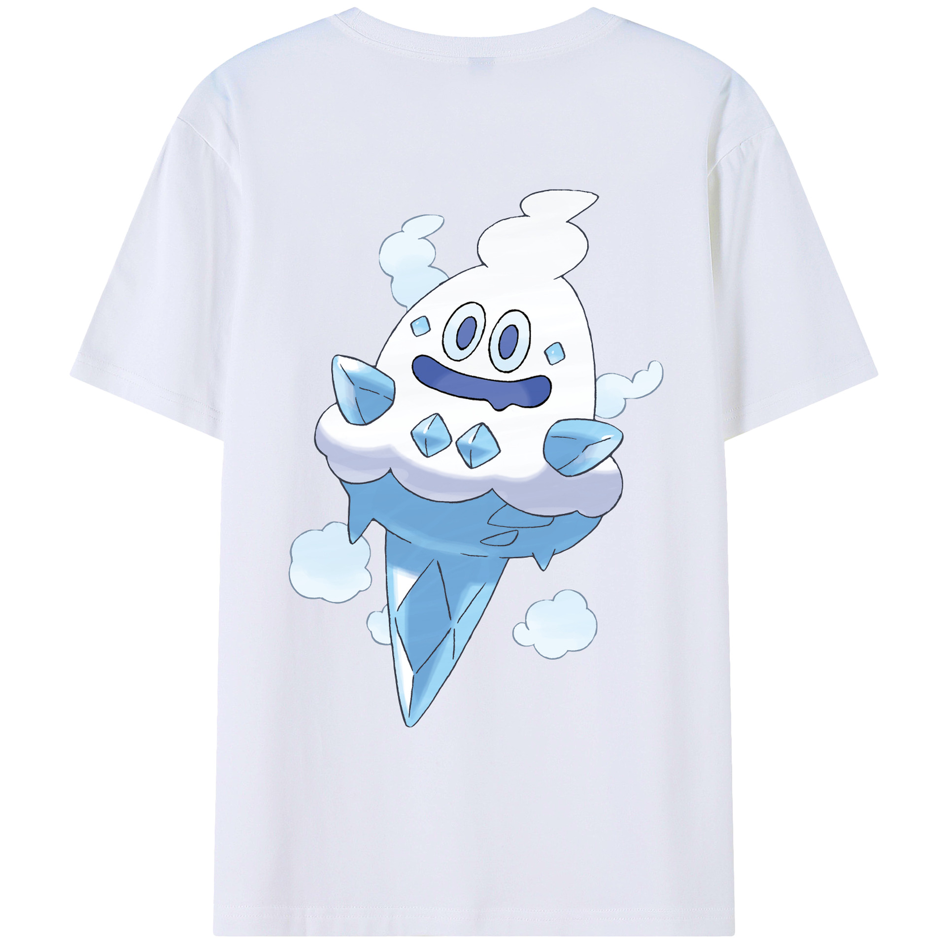 （画像用） ポケットモンスター Pokémon 綿100％ メンズ半袖Tシャツ（バックプリント） 通気性