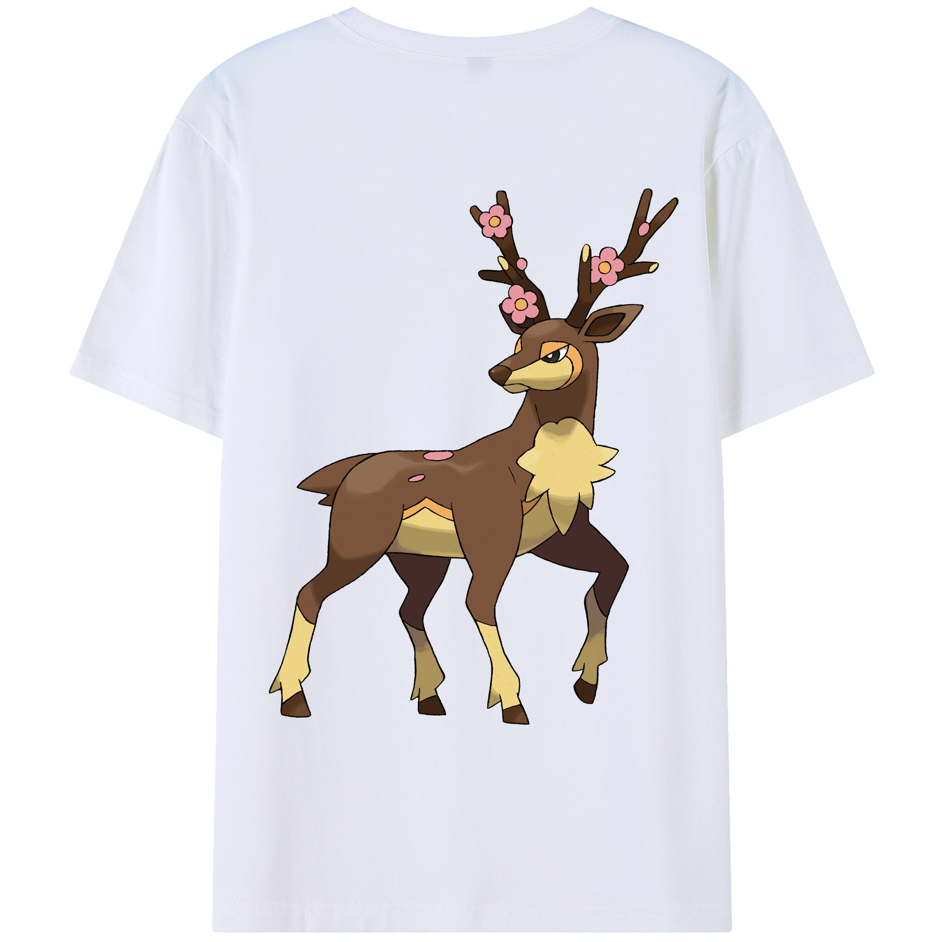 （画像用） ポケットモンスター Pokémon 綿100％ メンズ半袖Tシャツ（バックプリント） 通気性