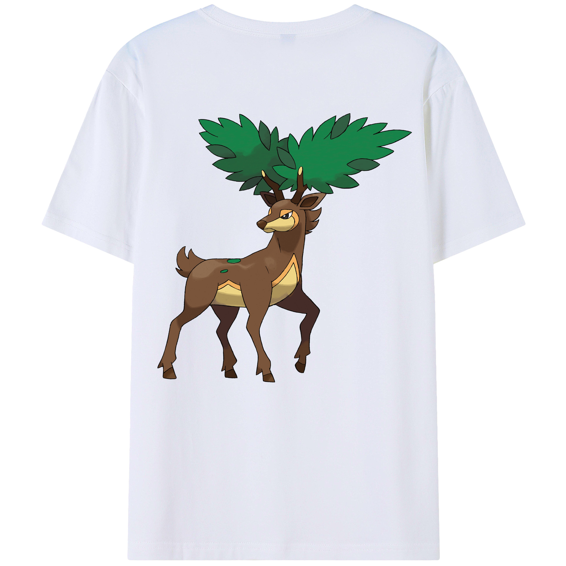 （画像用） ポケットモンスター Pokémon 綿100％ メンズ半袖Tシャツ（バックプリント） 通気性