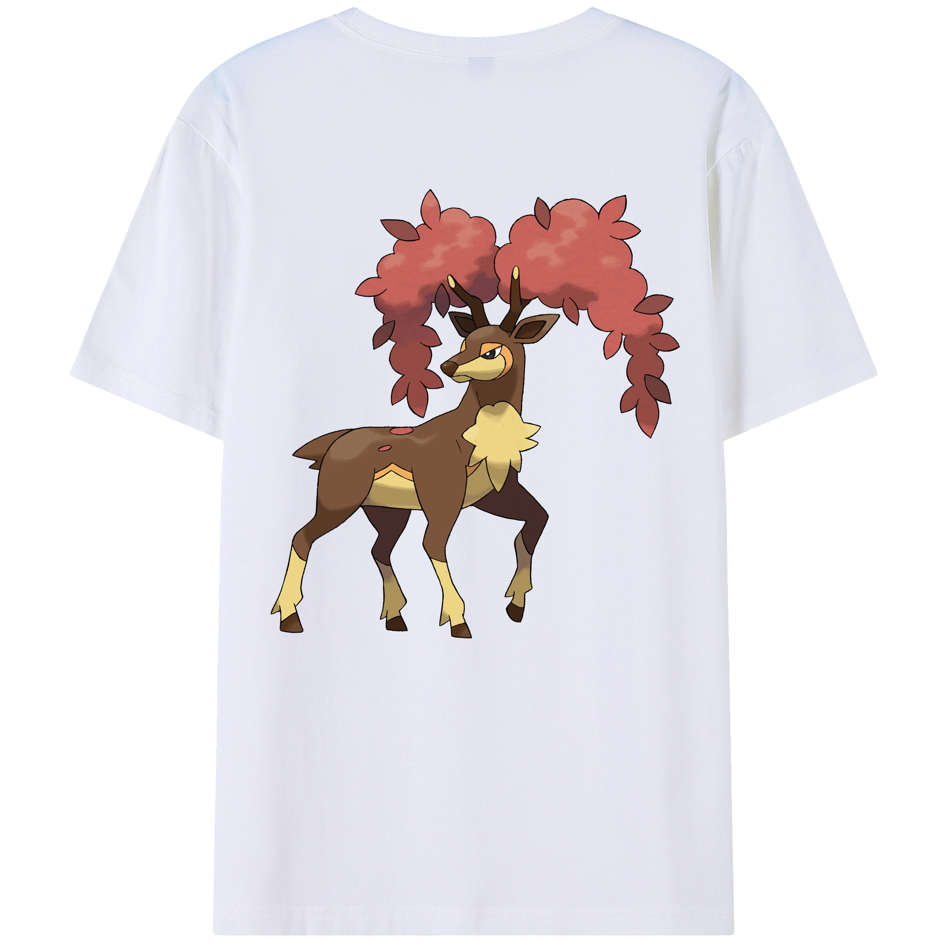 （画像用） ポケットモンスター Pokémon 綿100％ メンズ半袖Tシャツ（バックプリント） 通気性
