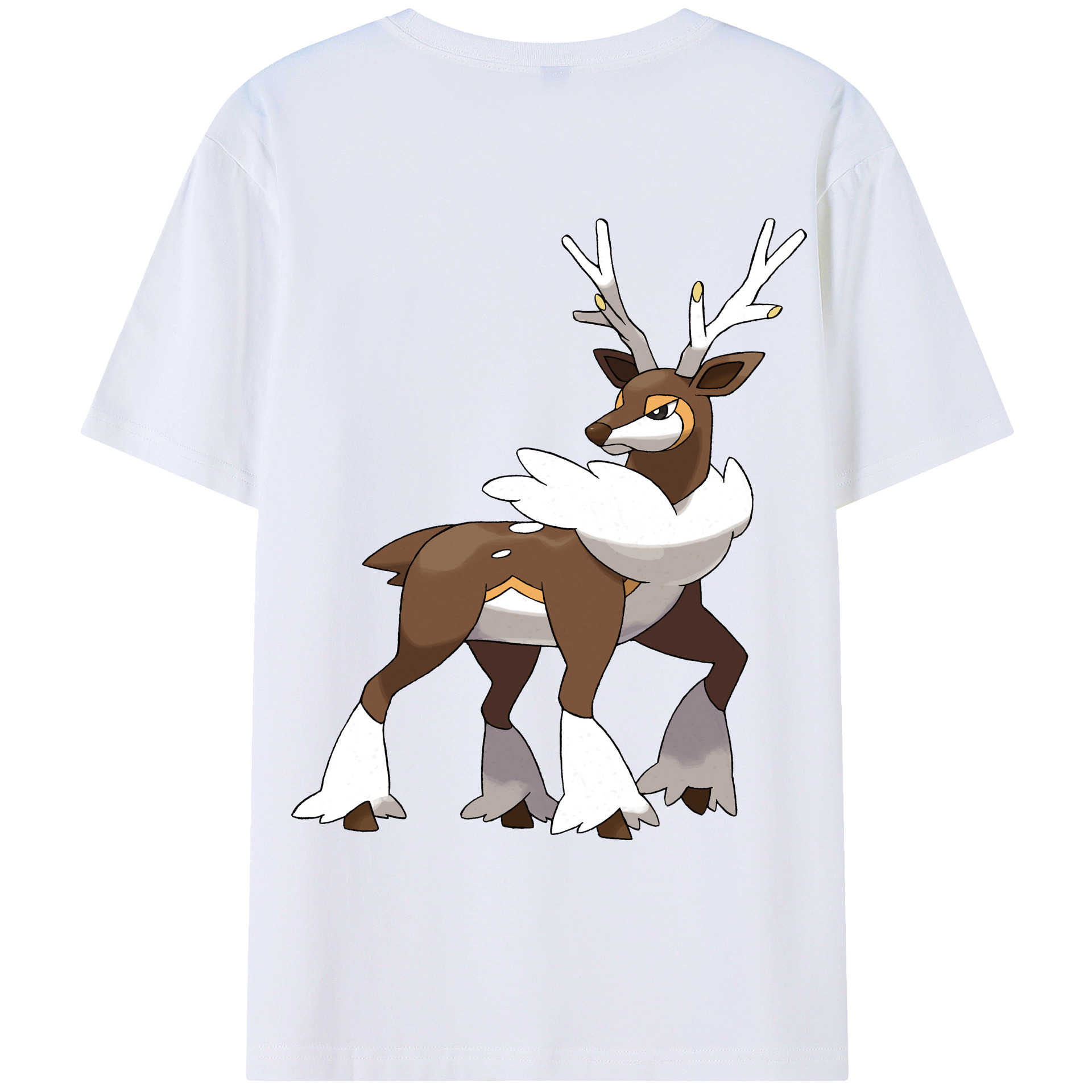 （画像用） ポケットモンスター Pokémon 綿100％ メンズ半袖Tシャツ（バックプリント） 通気性