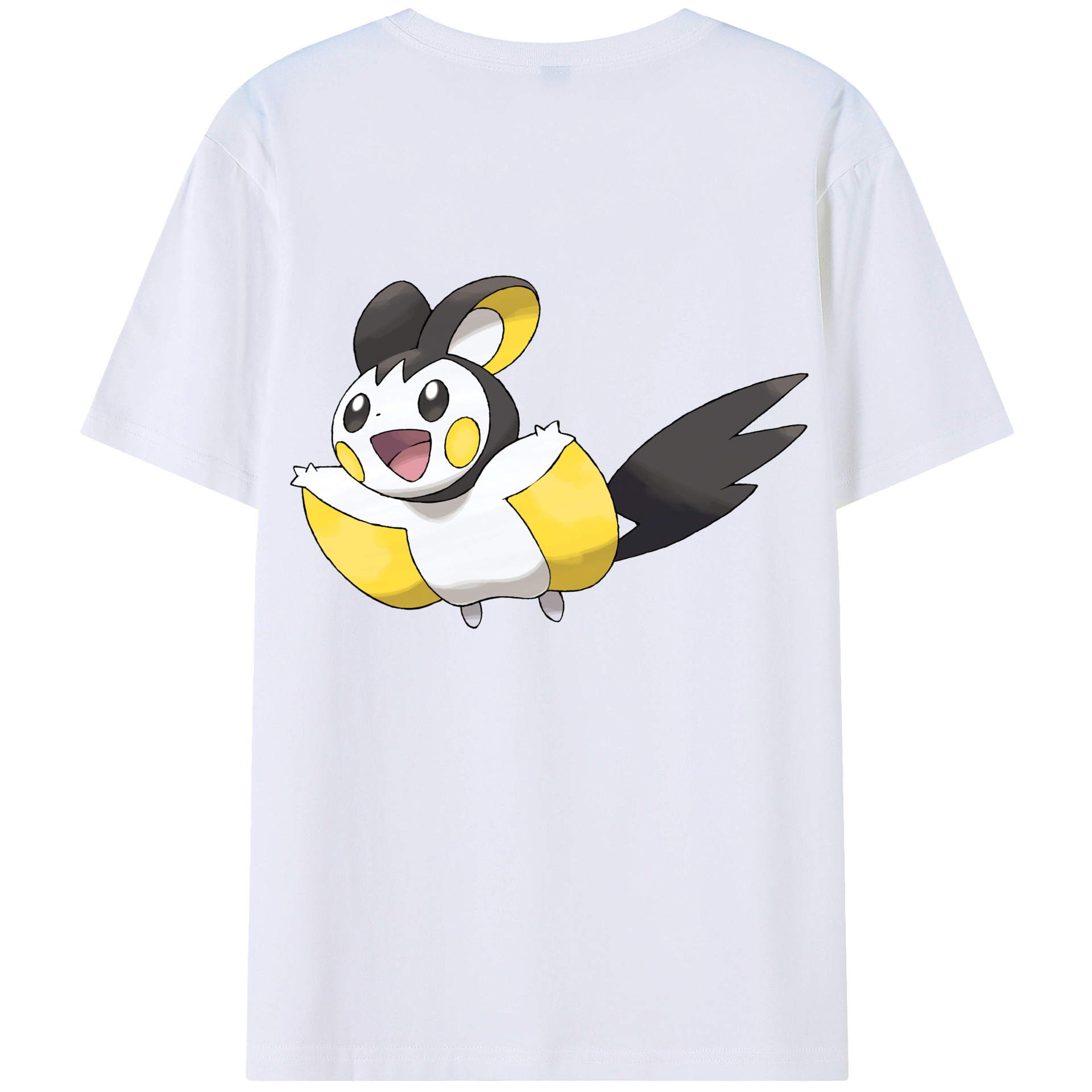 （画像用） ポケットモンスター Pokémon 綿100％ メンズ半袖Tシャツ（バックプリント） 通気性