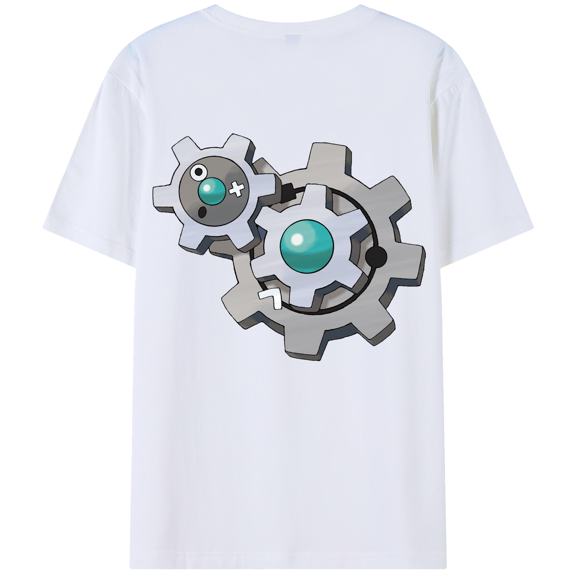 （画像用） ポケットモンスター Pokémon 綿100％ メンズ半袖Tシャツ（バックプリント） 通気性