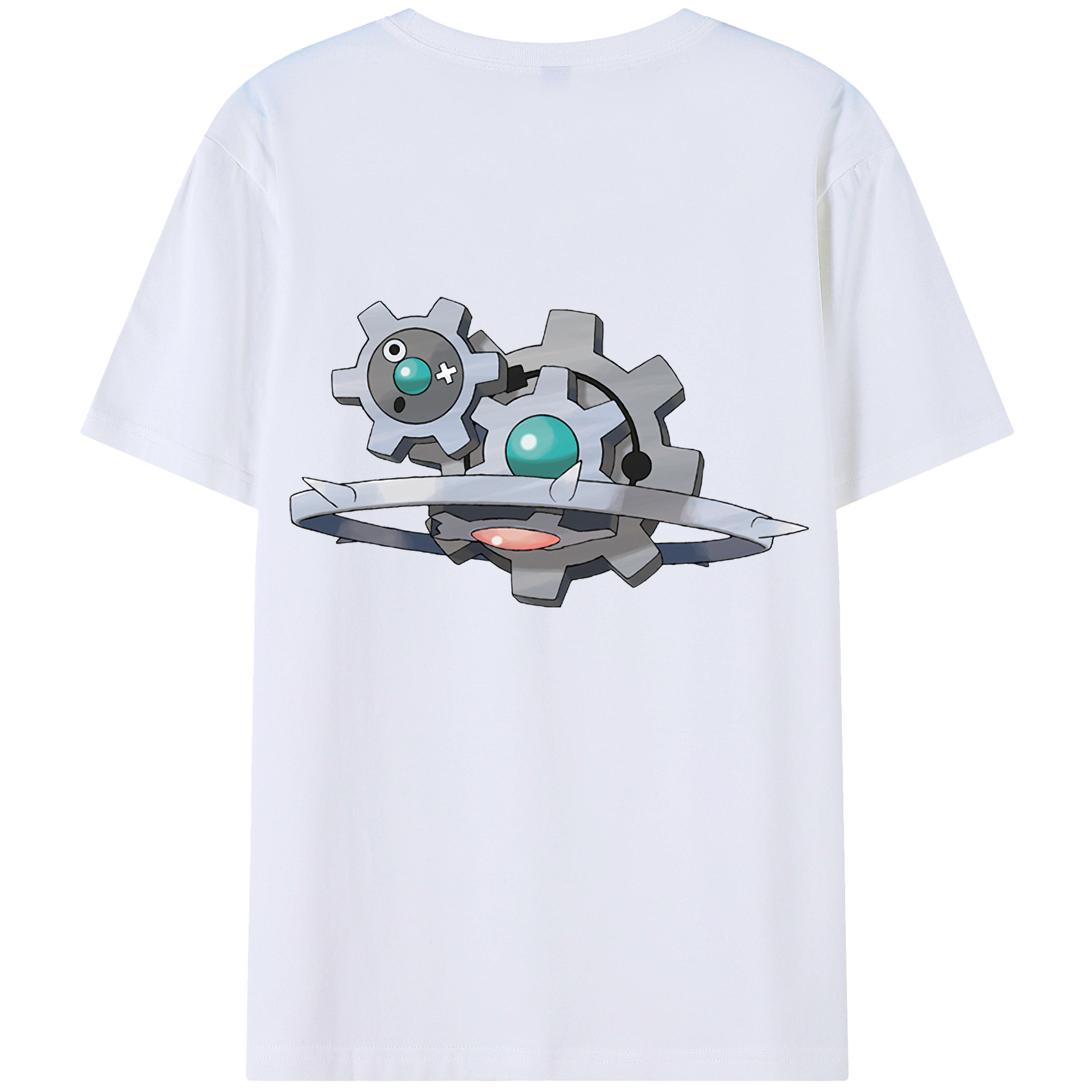 （画像用） ポケットモンスター Pokémon 綿100％ メンズ半袖Tシャツ（バックプリント） 通気性