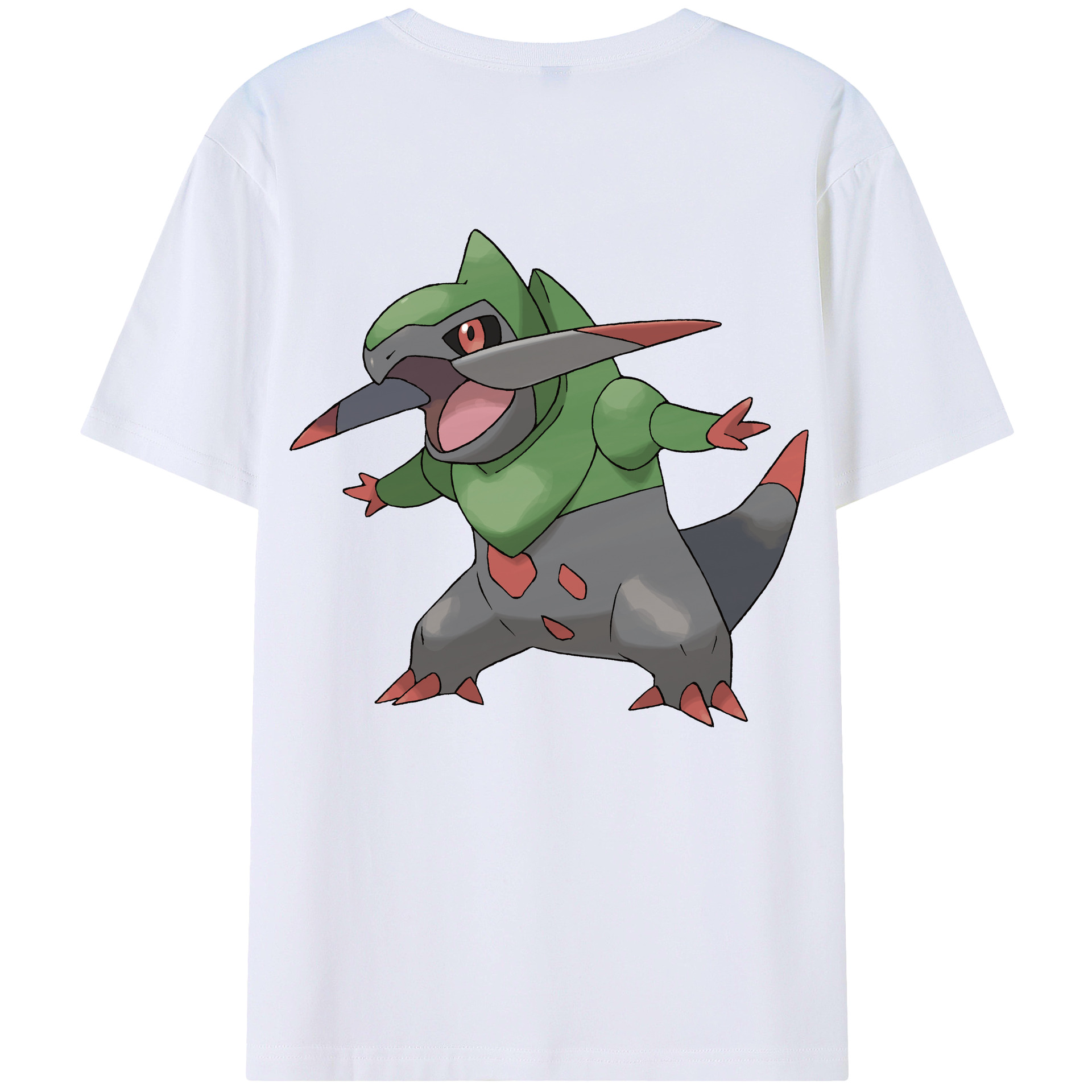 （画像用） ポケットモンスター Pokémon 綿100％ メンズ半袖Tシャツ（バックプリント） 通気性