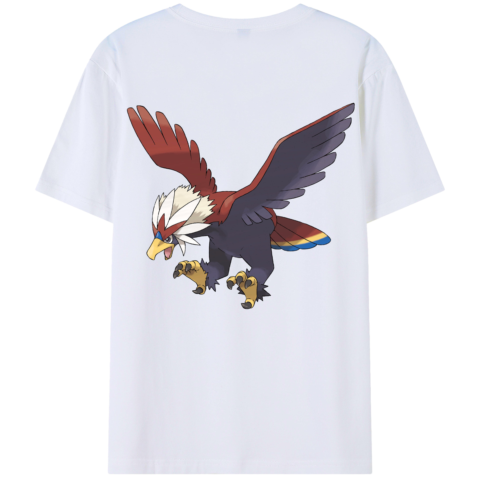 （画像用） ポケットモンスター Pokémon 綿100％ メンズ半袖Tシャツ（バックプリント） 通気性
