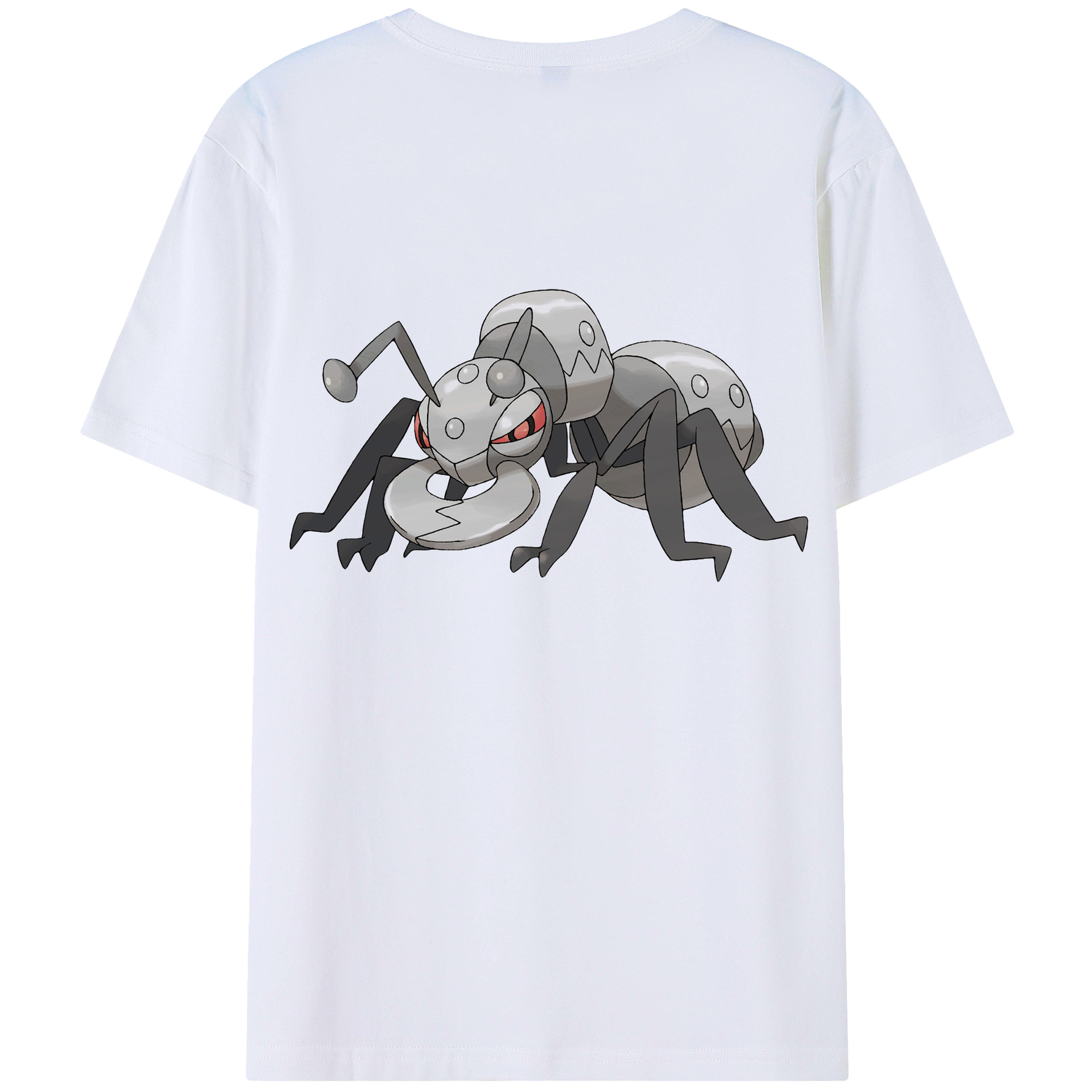 （画像用） ポケットモンスター Pokémon 綿100％ メンズ半袖Tシャツ（バックプリント） 通気性