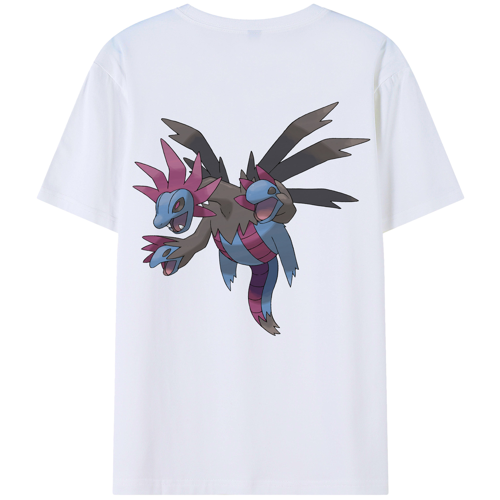 （画像用） ポケットモンスター Pokémon 綿100％ メンズ半袖Tシャツ（バックプリント） 通気性