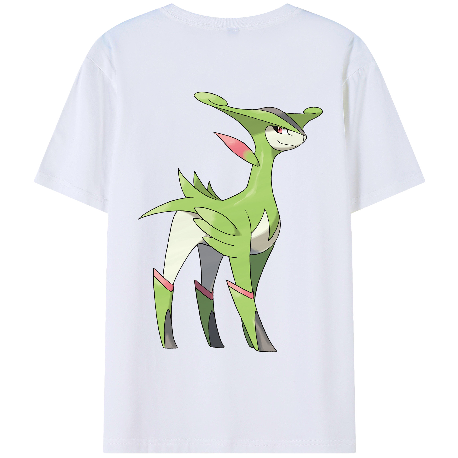 （画像用） ポケットモンスター Pokémon 綿100％ メンズ半袖Tシャツ（バックプリント） 通気性