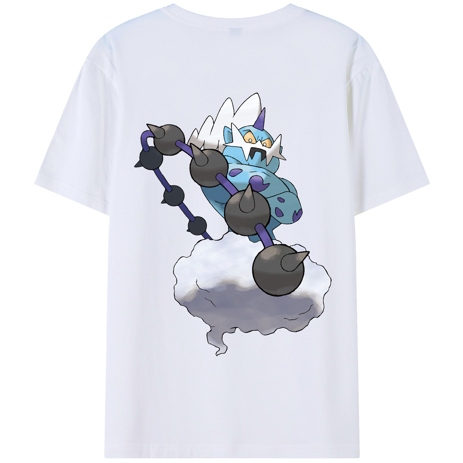 （画像用） ポケットモンスター Pokémon 綿100％ メンズ半袖Tシャツ（バックプリント） 通気性